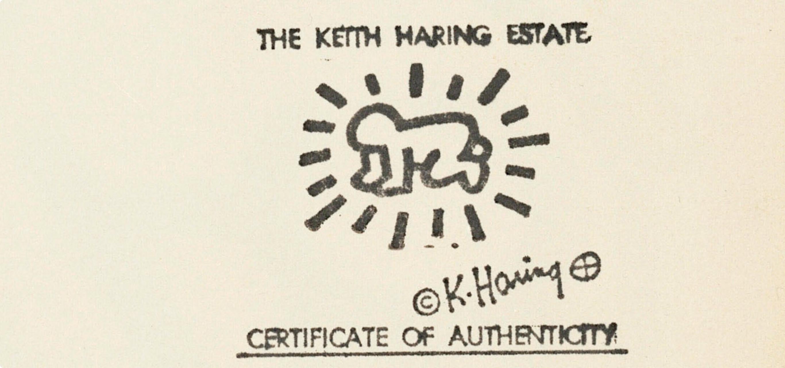 Keith Haring, Fight Aids Worldwide, World Federation of United Nations Associations, Limited Edition Lithograph