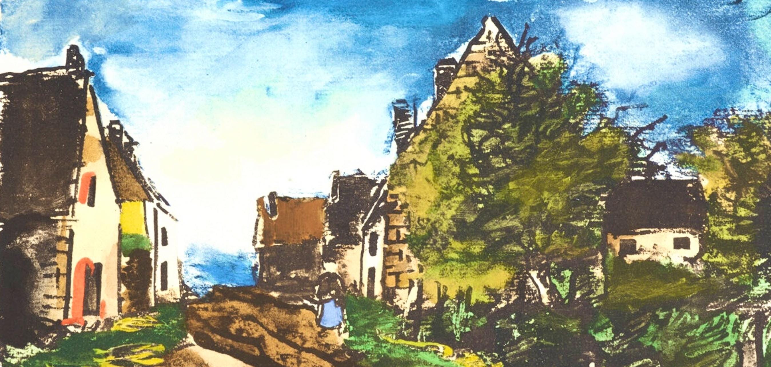 Maurice de Vlaminck, Paysage d'Ile-de-France, Douze Contemporains, Limited Edition Lithograph