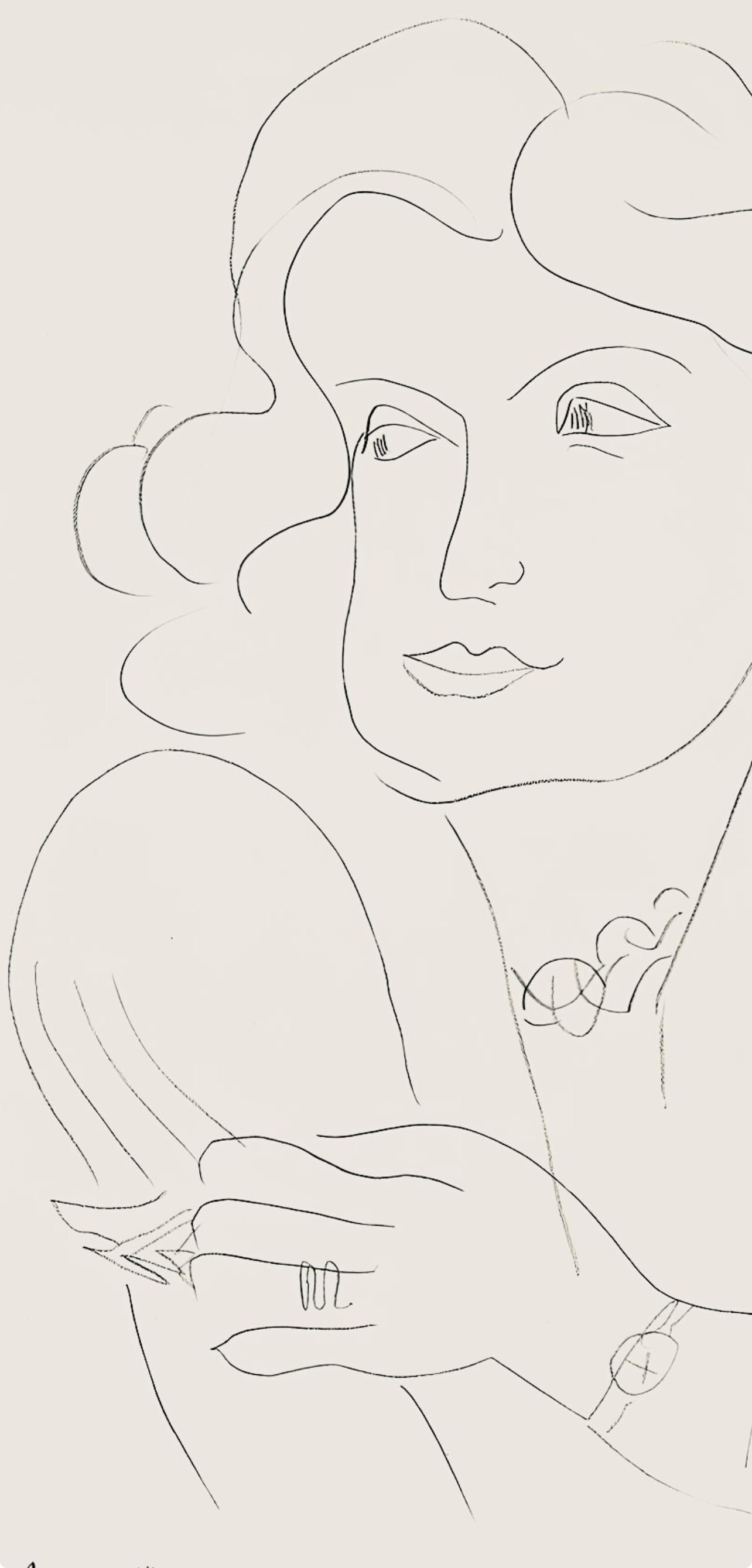 Henri Matisse, Série O, var. 2 (Duthuit 9), Henri Matisse, Dessins, Thèmes et variations, Limited Edition Lithograph