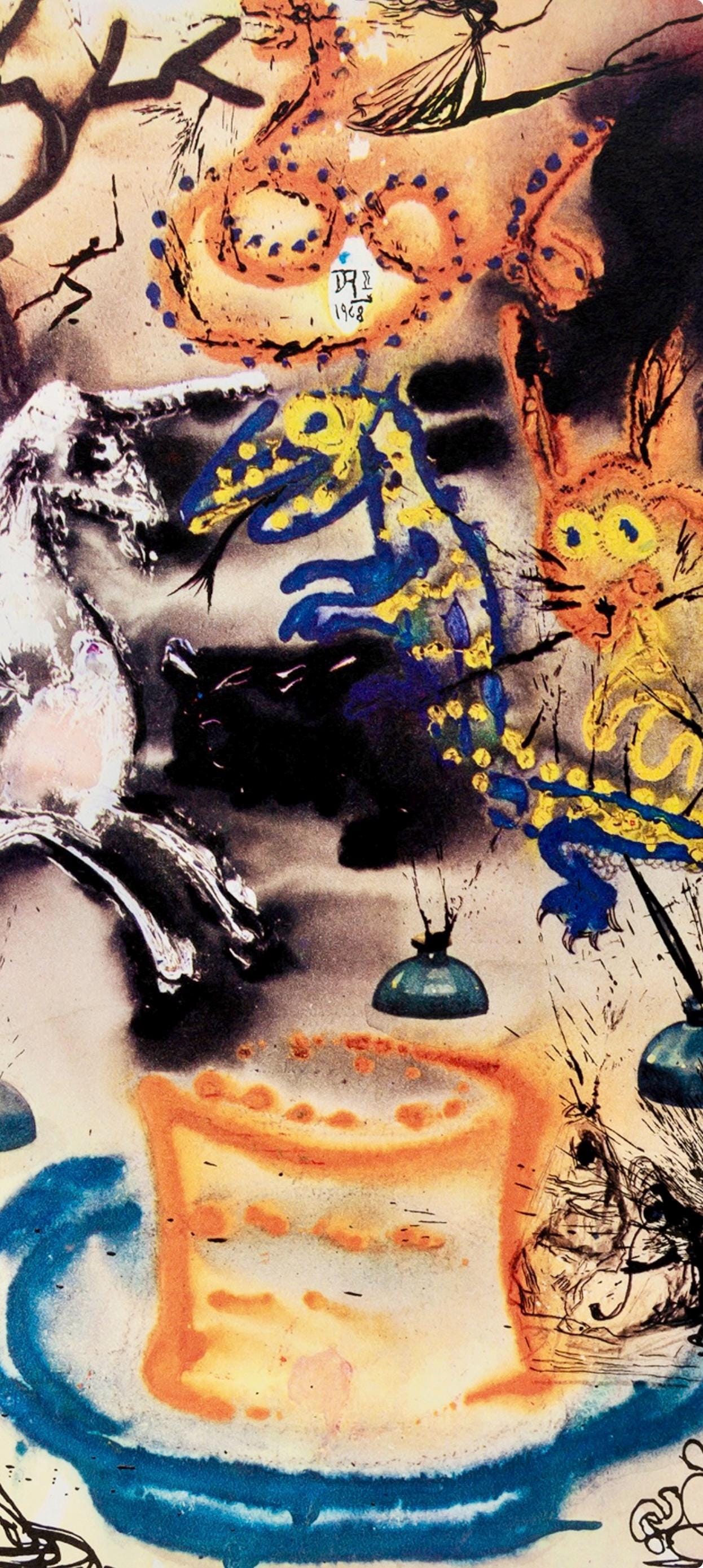 Salvador Dalí, Composition (Field 69-5, A-M), Alice's Adventures in Wonderland, Limited Edition Héliogravure
