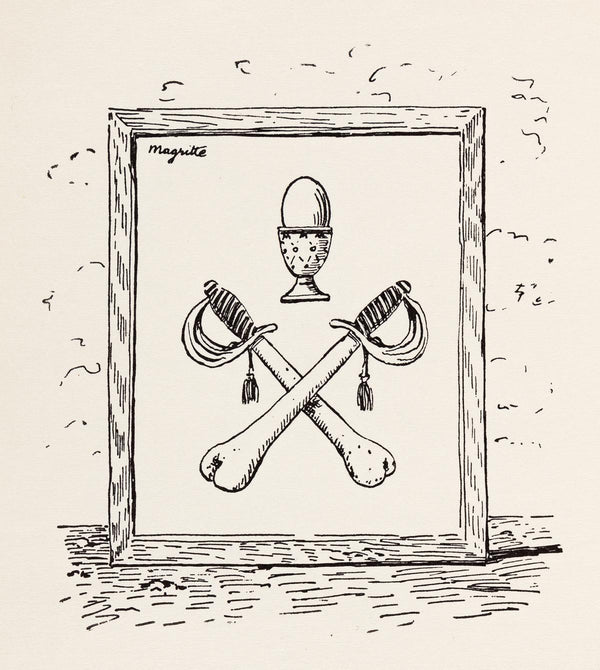 René Magritte, Composition, Dix dessins de René Magritte, Limited Edition Lithograph