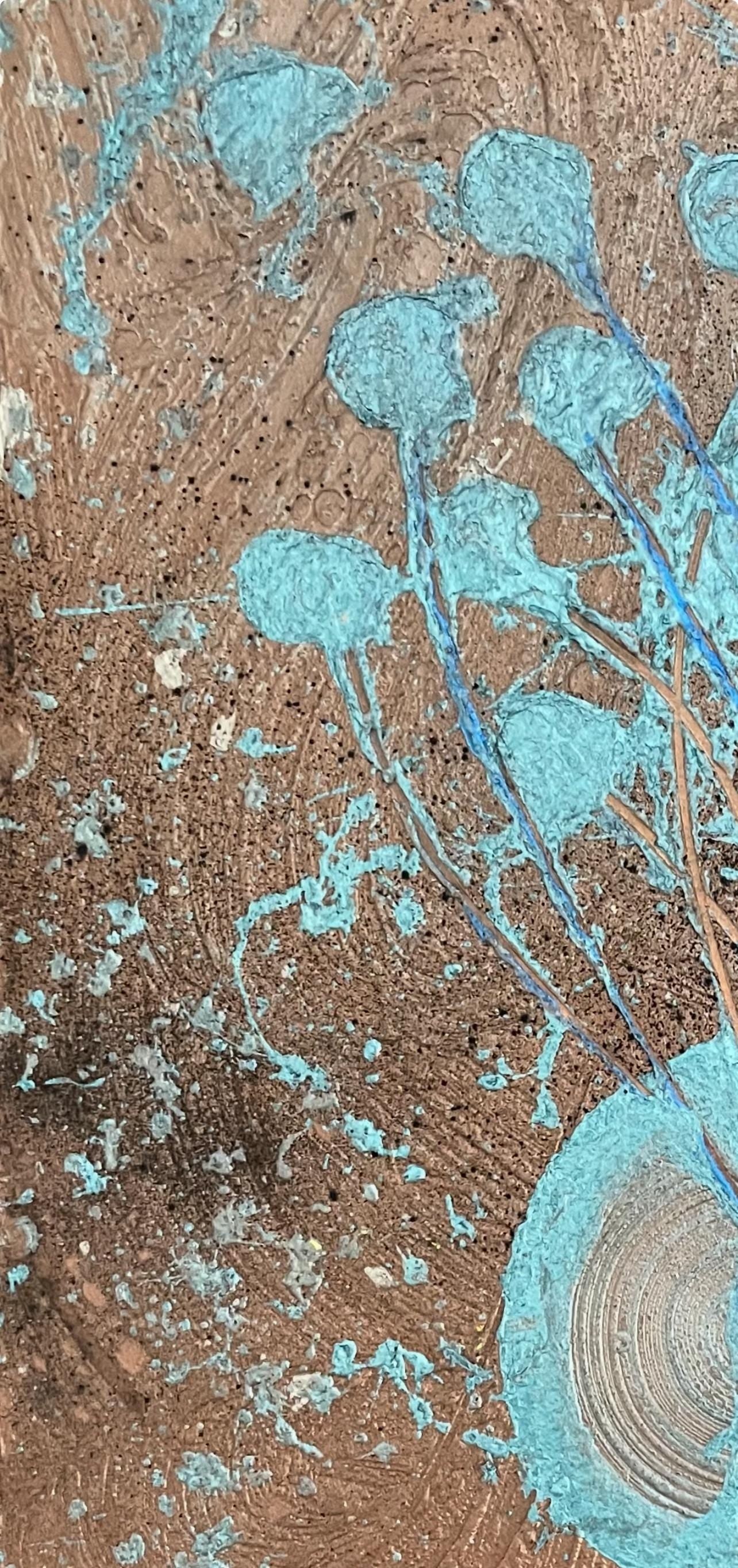 Dale Chihuly, Steel Blue, Ikebana Series, Original Painting