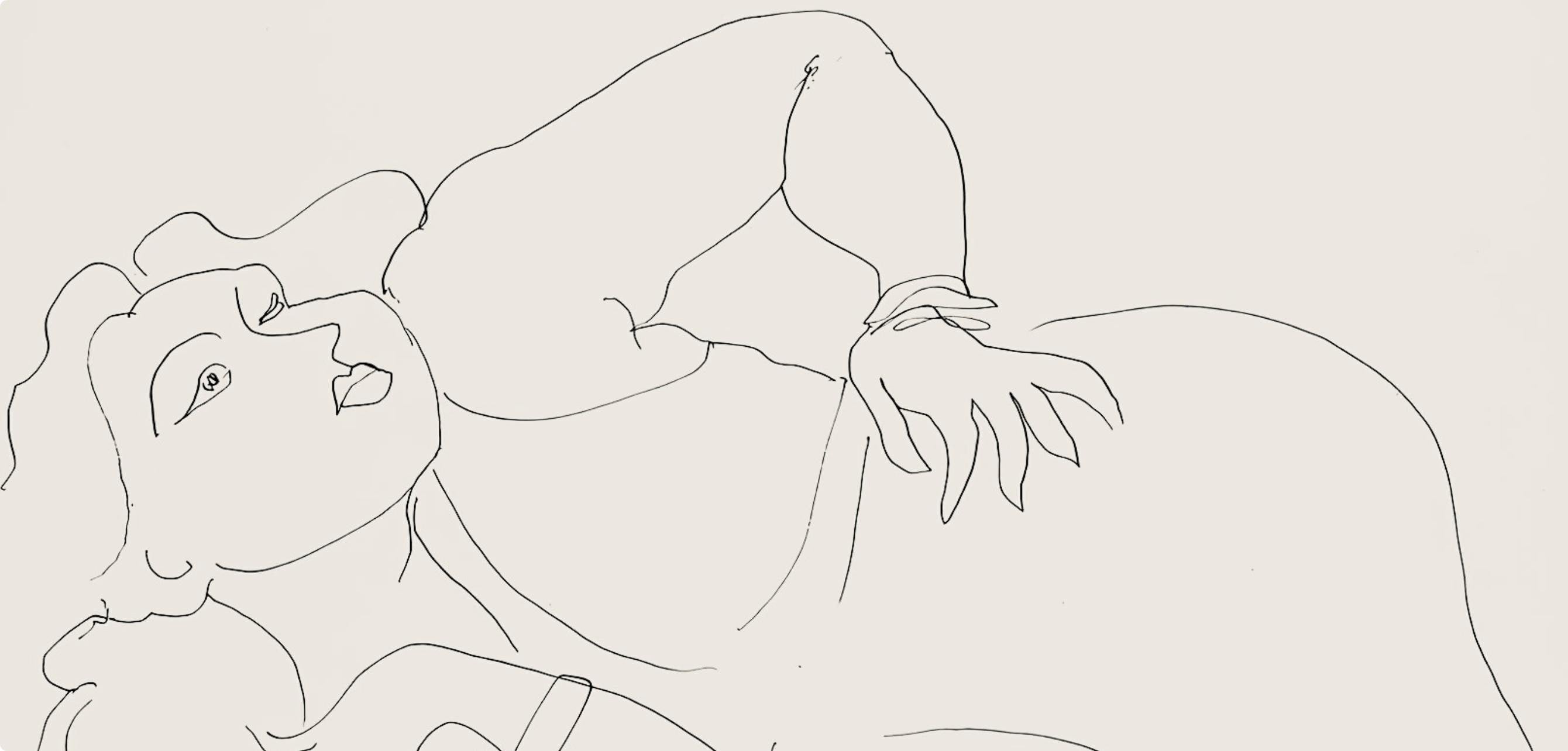 Henri Matisse, Série D, var. 3 (Duthuit 9), Henri Matisse, Dessins, Thèmes et variations, Limited Edition Lithograph