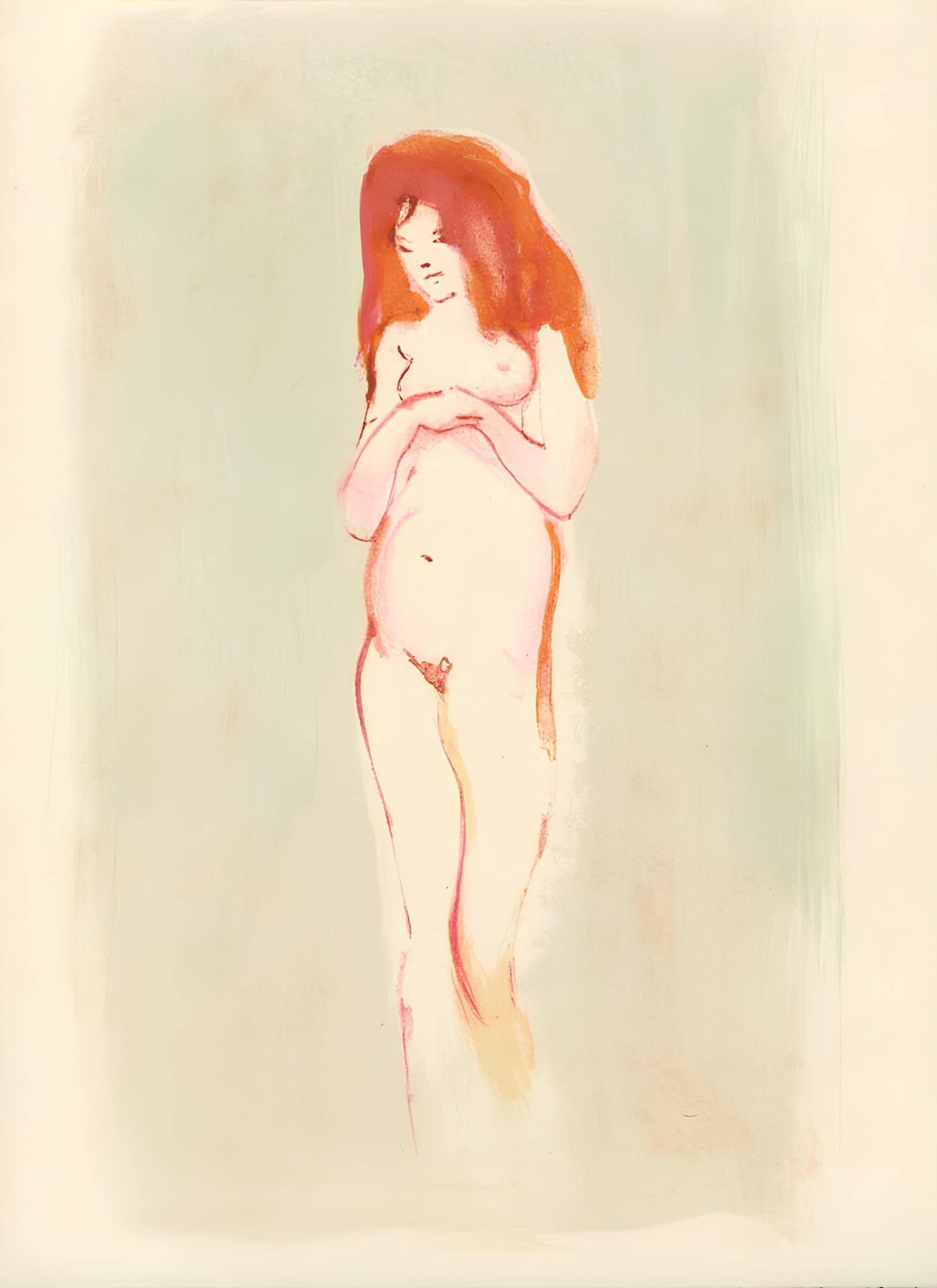 Léonor Fini, Composition, Parallèlement, Limited Edition Lithograph