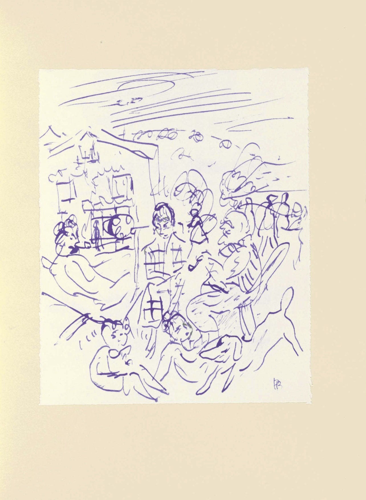 Pierre Bonnard, Composition (Terrasse 54), Pierre Bonnard Correspondences, Limited Edition Lithograph