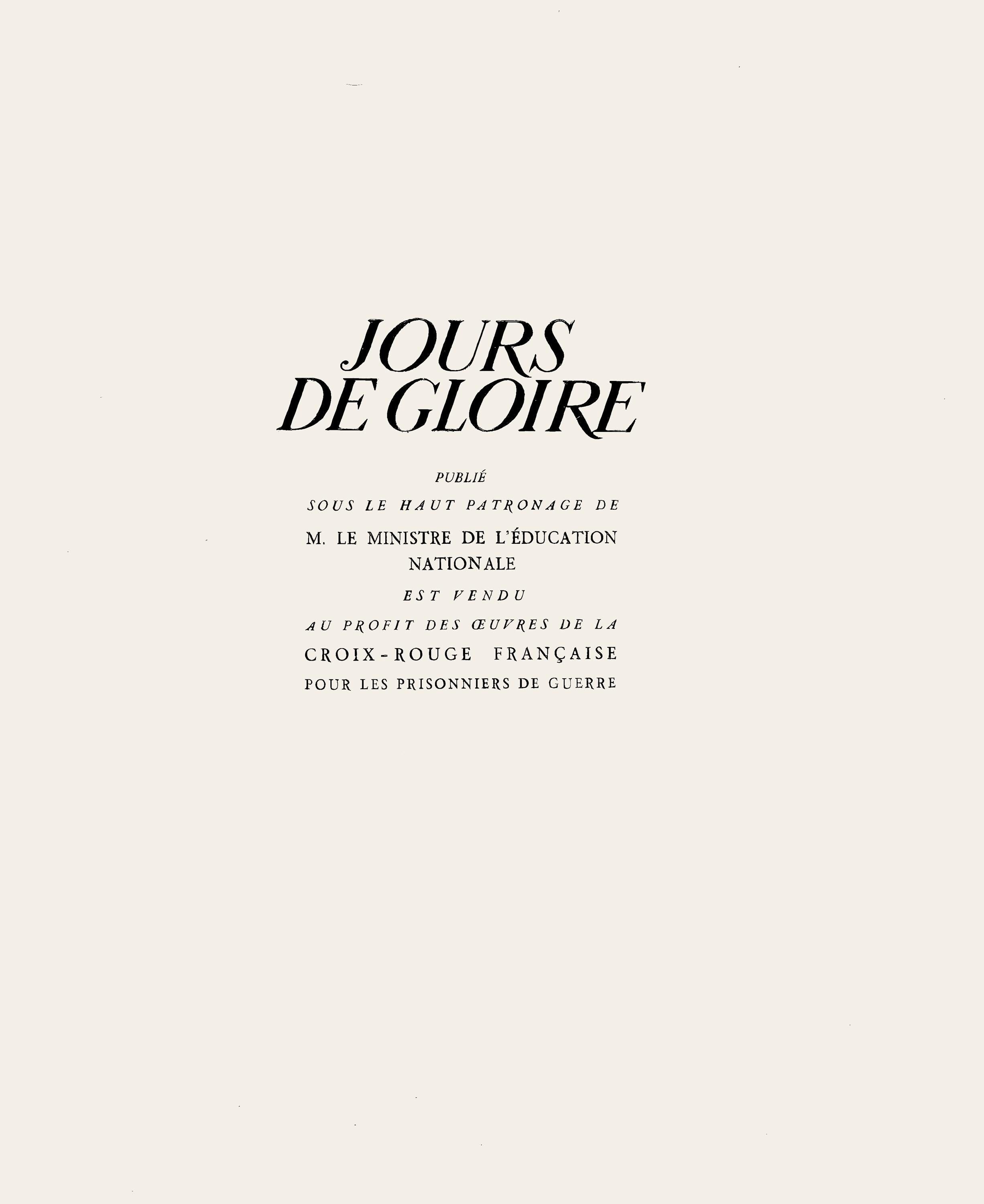 Louis Touchagues, Composition, Jours de gloire, Histoire de la libération de Paris, Limited Edition Etching