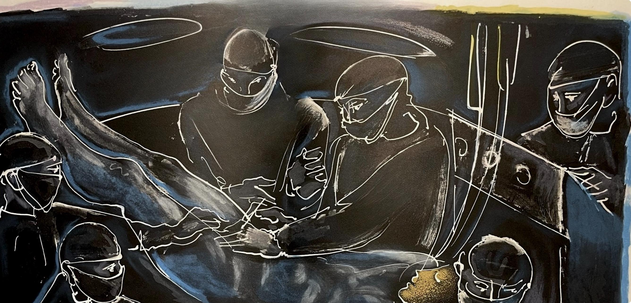 Hans Erni, Composition, Réflexions Simples Sur Le Corps, Limited Edition Lithograph