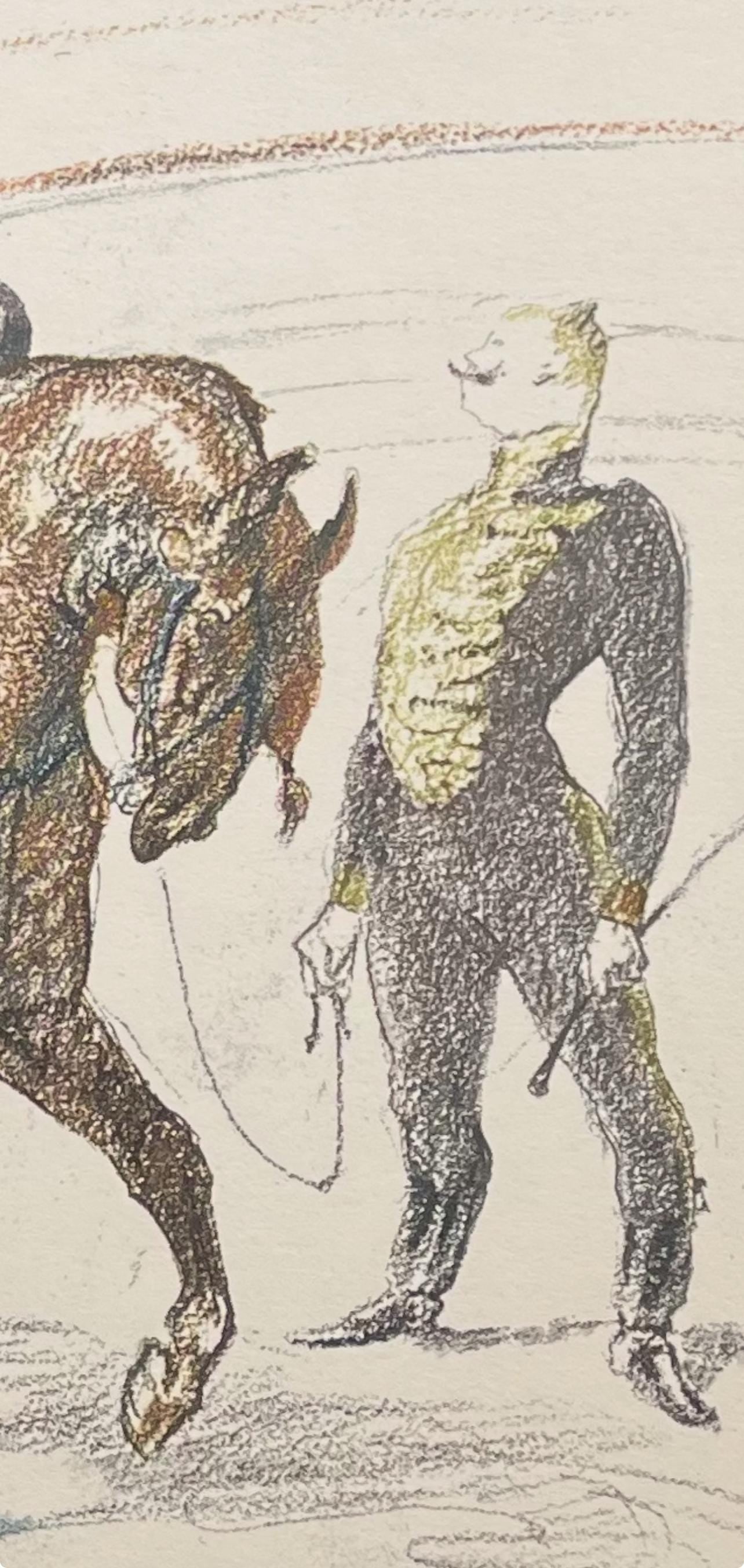 Henri de Toulouse-Lautrec, Bear Performing, Henri de Toulouse-Lautrec, At the Circus, Limited Edition Lithograph