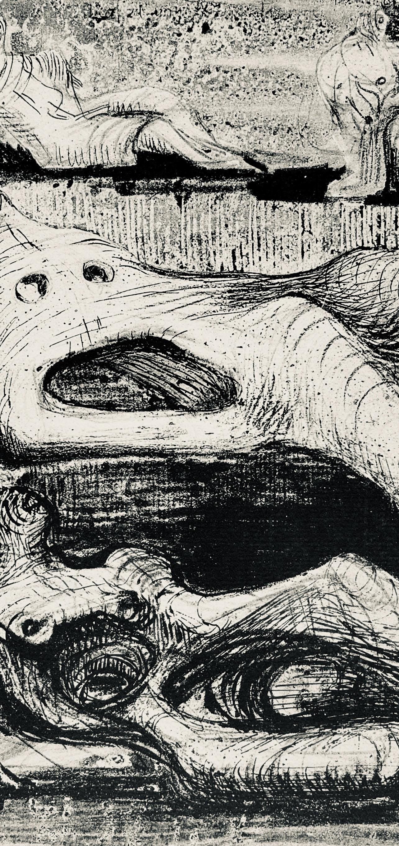 Henry Moore, Page from a Notebook, The Drawings of Henry Moore, Limited Edition Lithograph