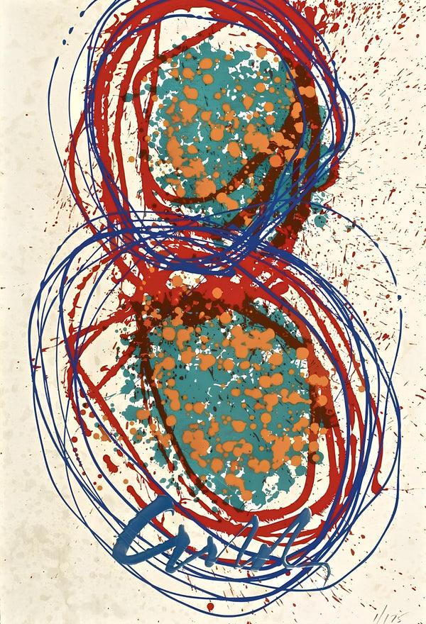 Dale Chihuly, Composition, Float Series, Limited Edition Mixed Media Lithograph