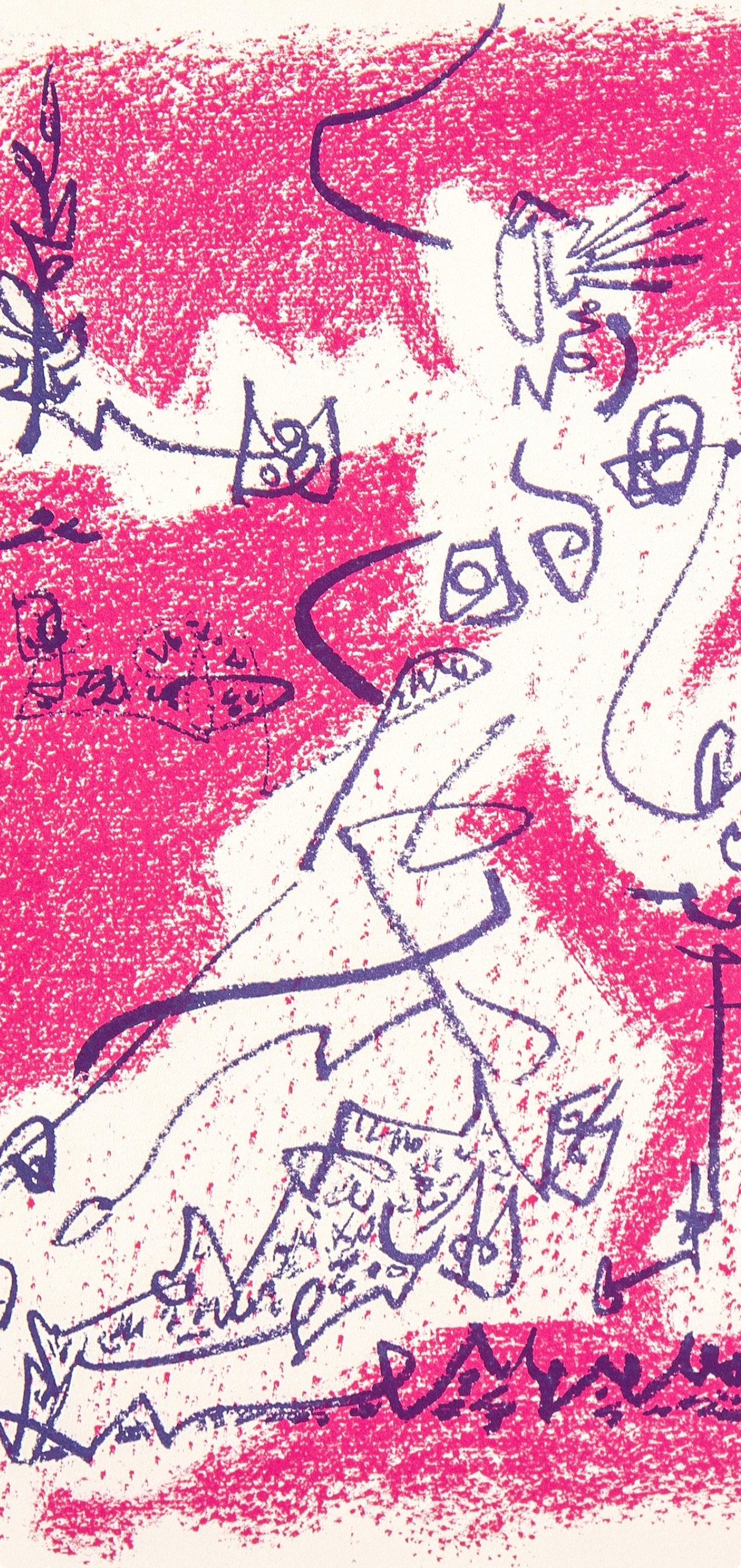 André Masson, Le départ, Souvenirs et portraits d'artistes, Limited Edition Lithograph