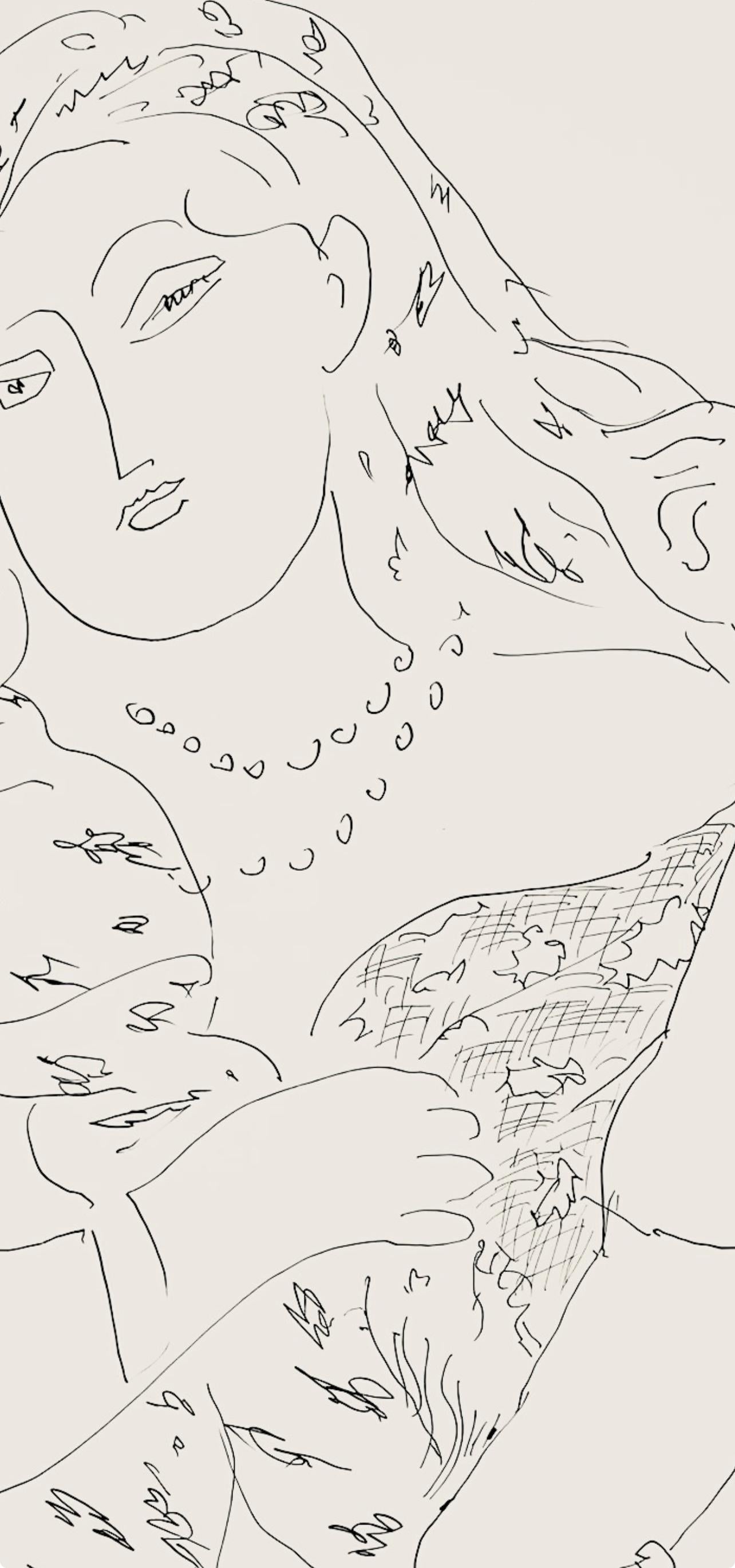 Henri Matisse, Série K, var. 6 (Duthuit 9), Henri Matisse, Dessins, Thèmes et variations, Limited Edition Lithograph