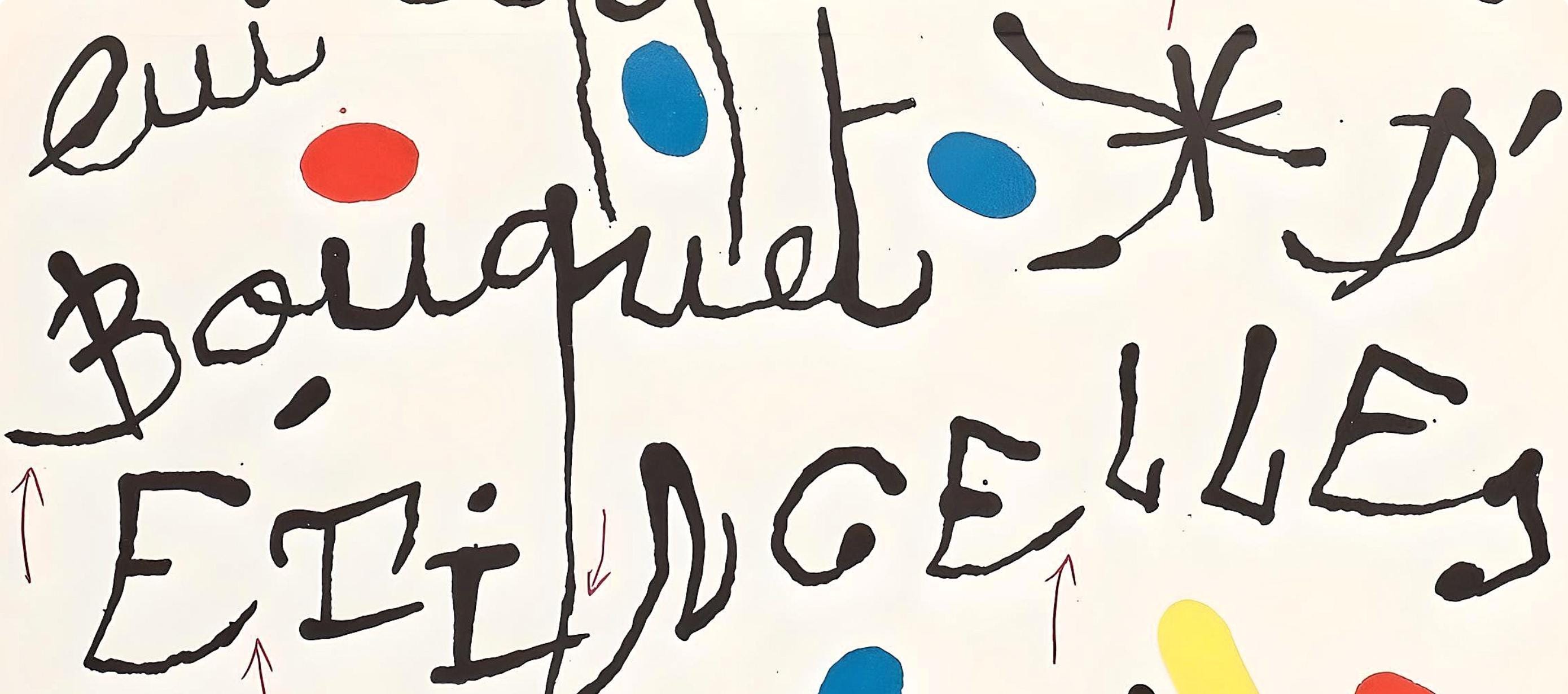 Joan Miró, Poême pour Dorothea Tanning, XXe siècle, Limited Edition Lithograph