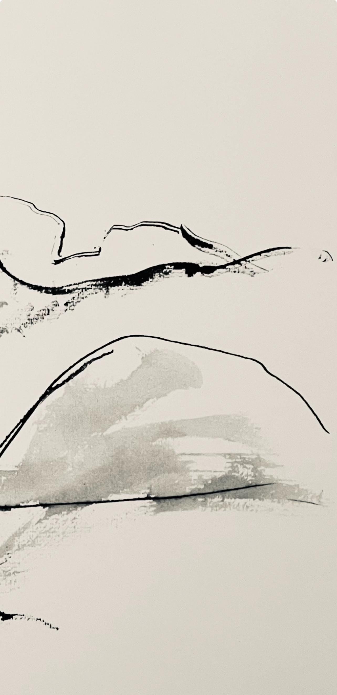 Abraham Rattner, Page from travel notebook, Limited Edition Lithograph