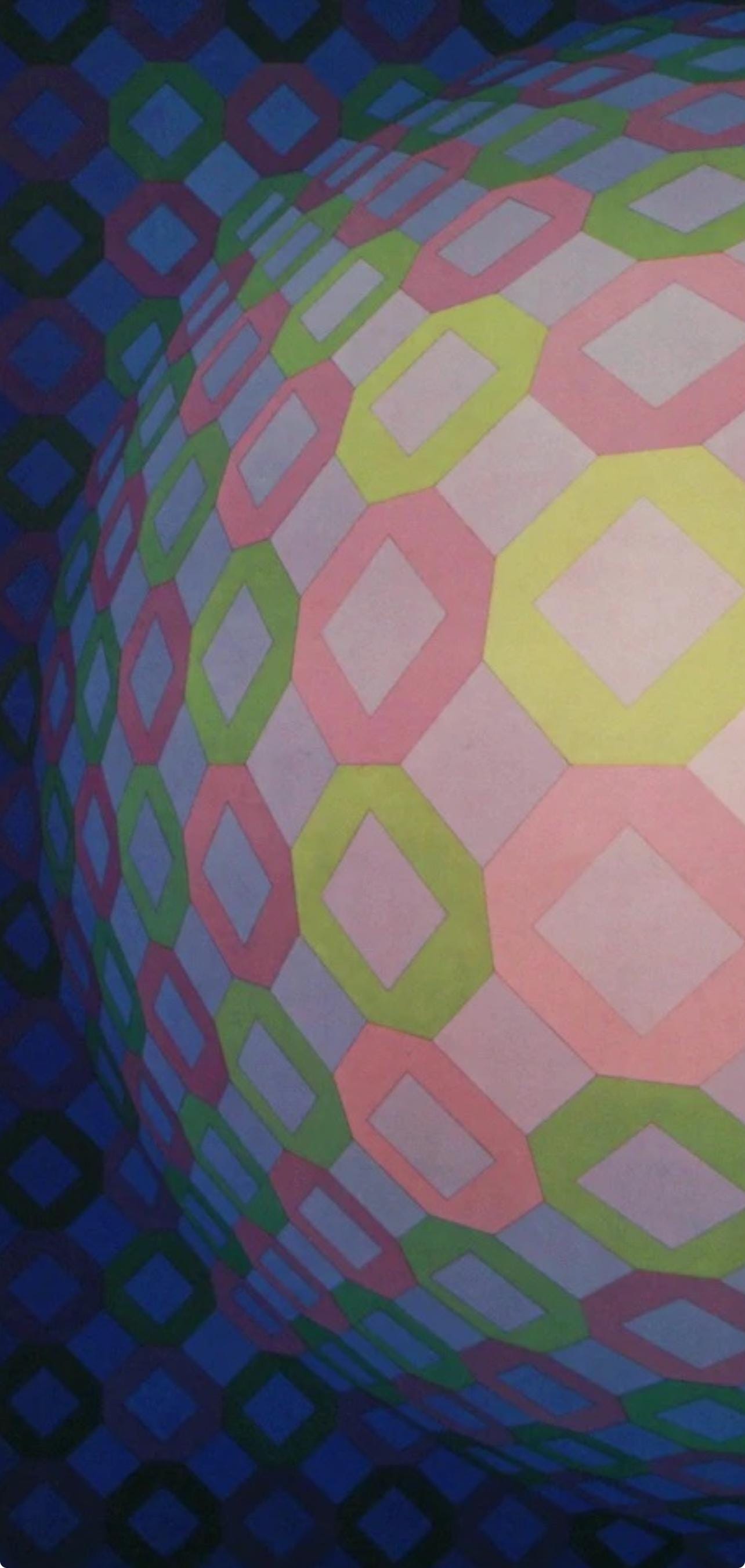Victor Vasarely, Composition, Octogone, Limited Edition Héliogravure