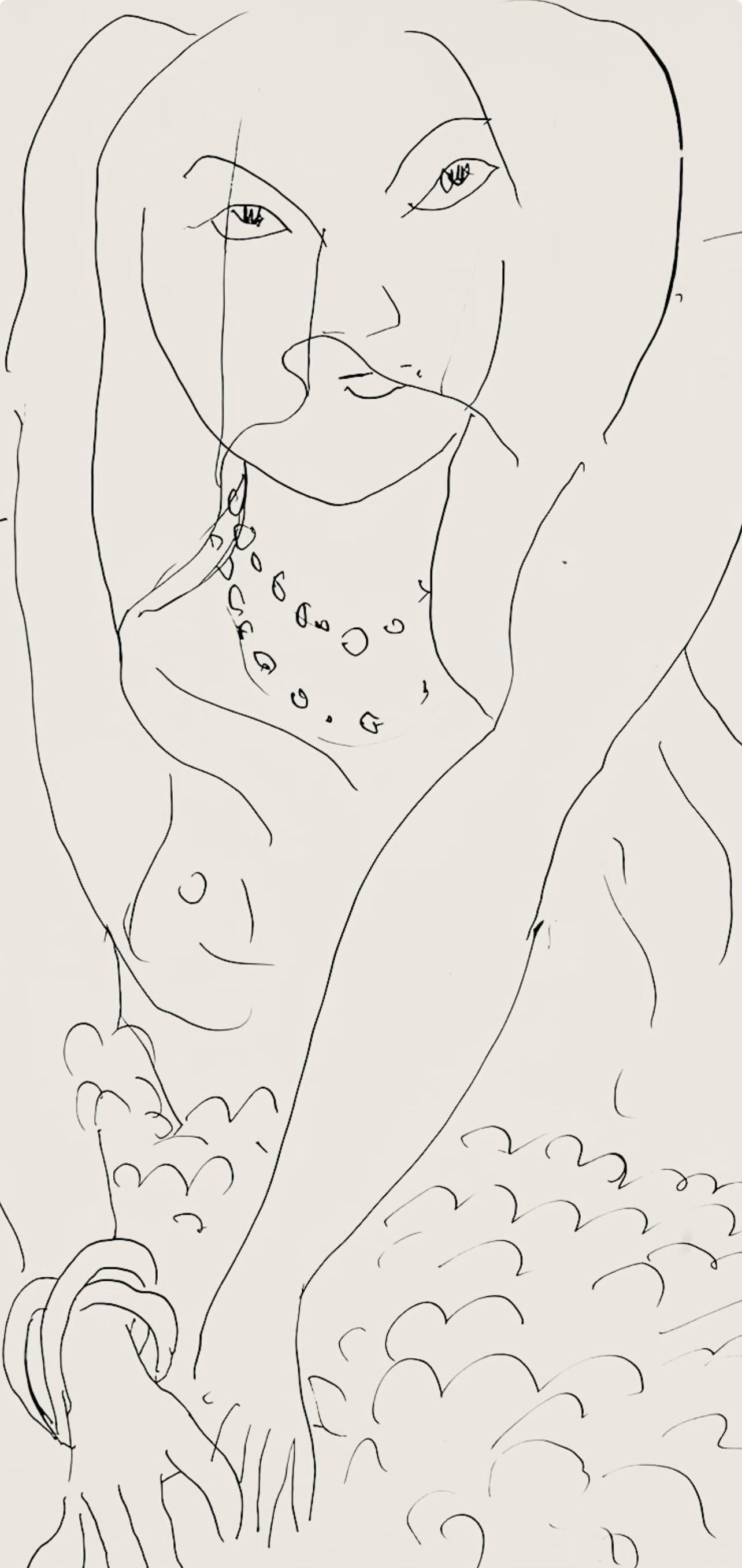 Henri Matisse, Série N, var. 3 (Duthuit 9), Henri Matisse, Dessins, Thèmes et variations, Limited Edition Lithograph