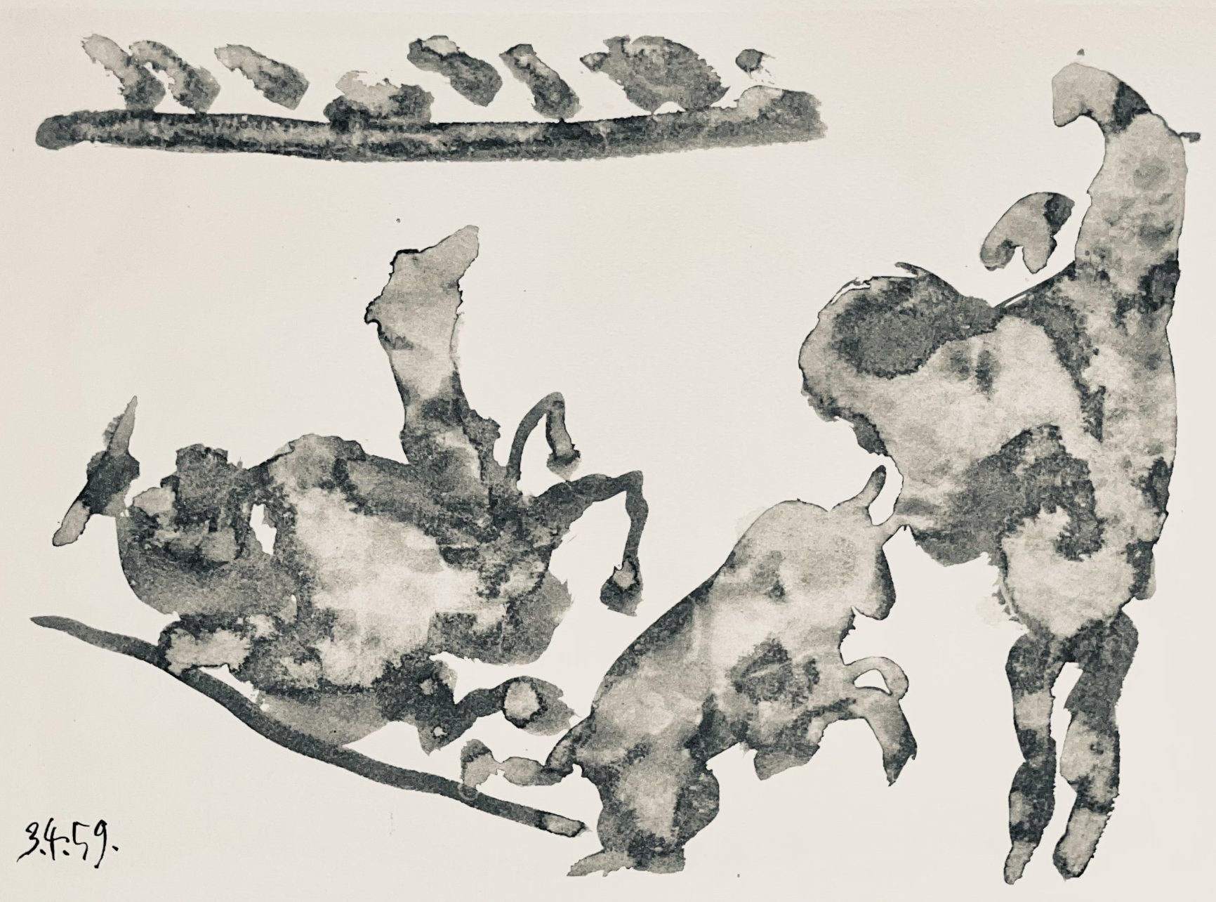 Pablo Picasso, Composition (Bloch 1276; Czwiklitzer 23), Toros y Toreros, Limited Edition Lithograph