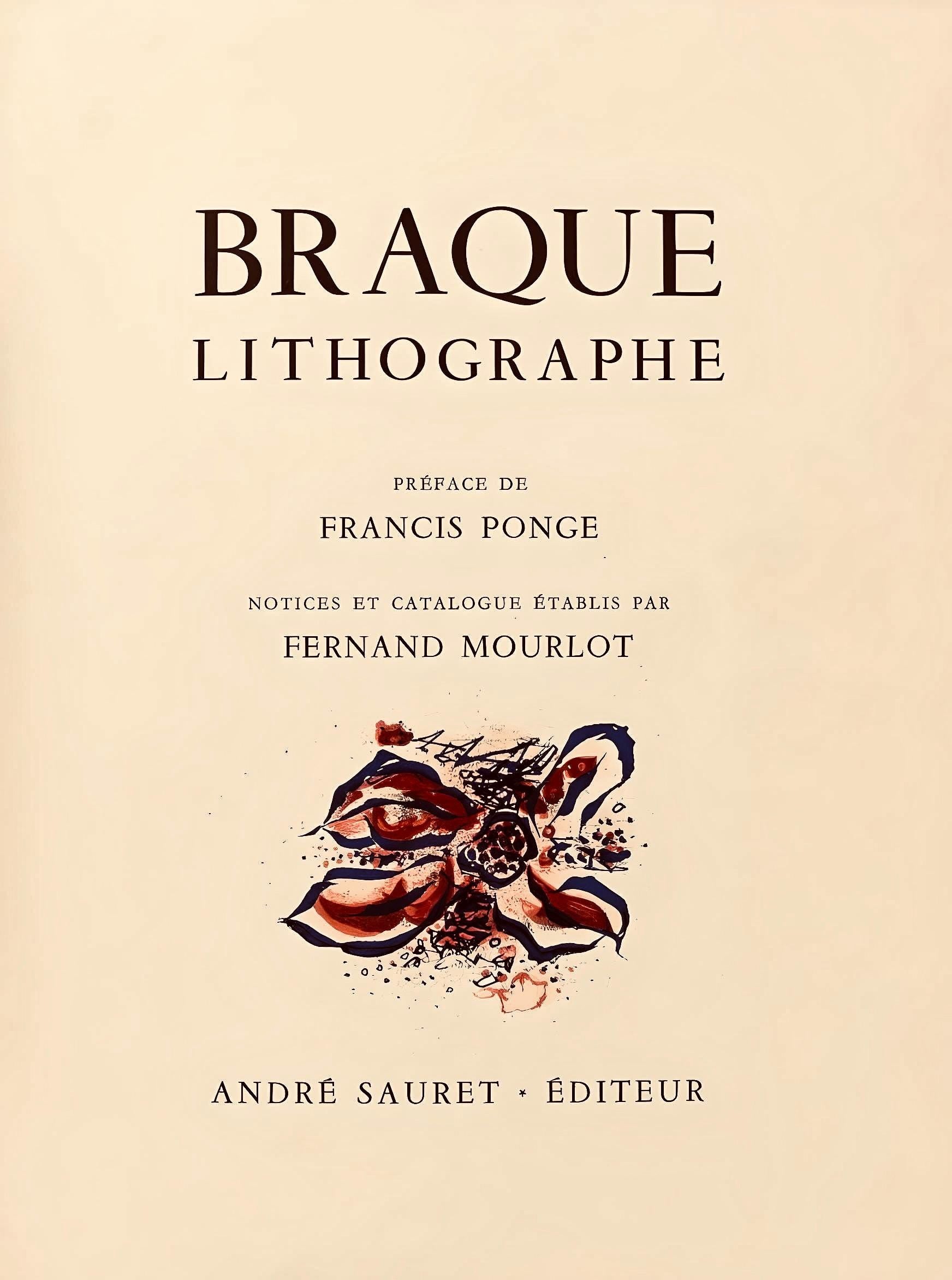 Georges Braque, Composition, Braque Lithographe, Limited Edition Lithograph