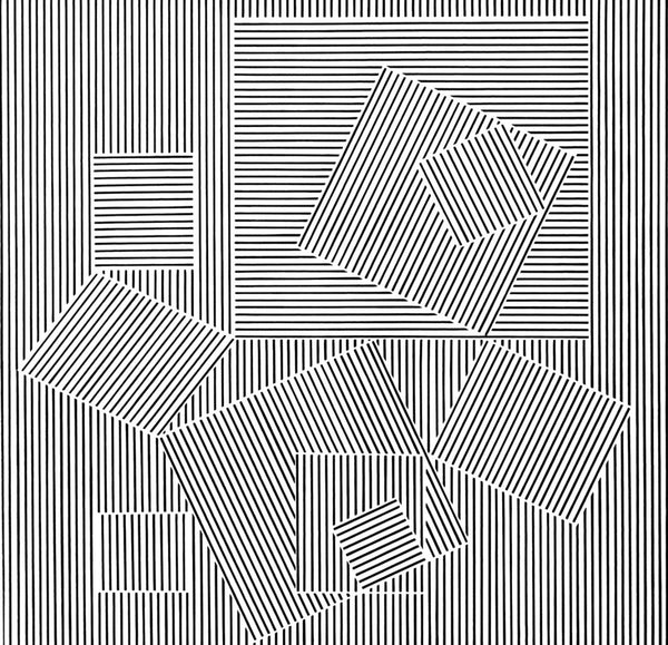 Victor Vasarely, Composition, Ondulatoires, Limited Edition Héliogravure