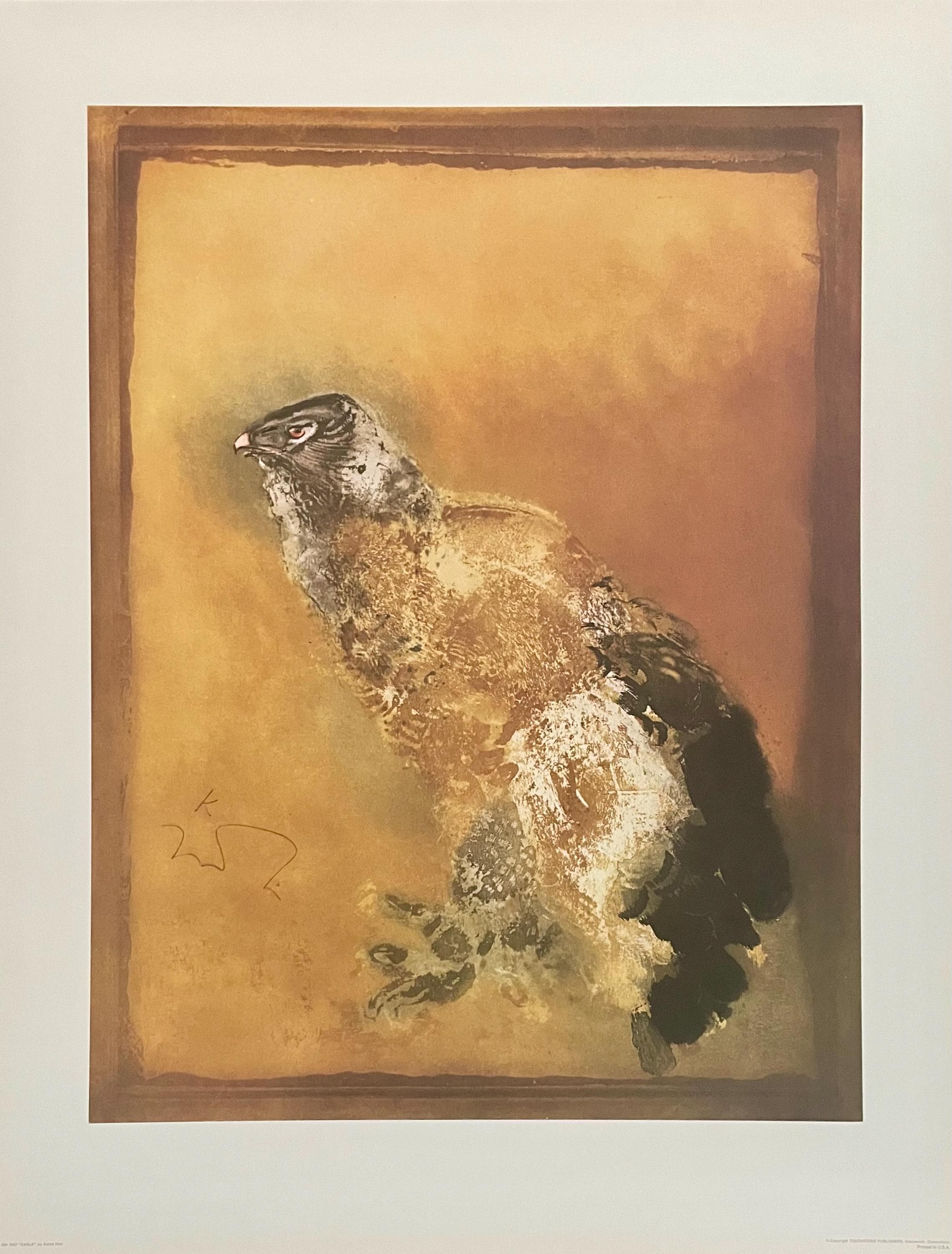 Kaiko Moti, Eagle, Original Edition Offset Lithograph