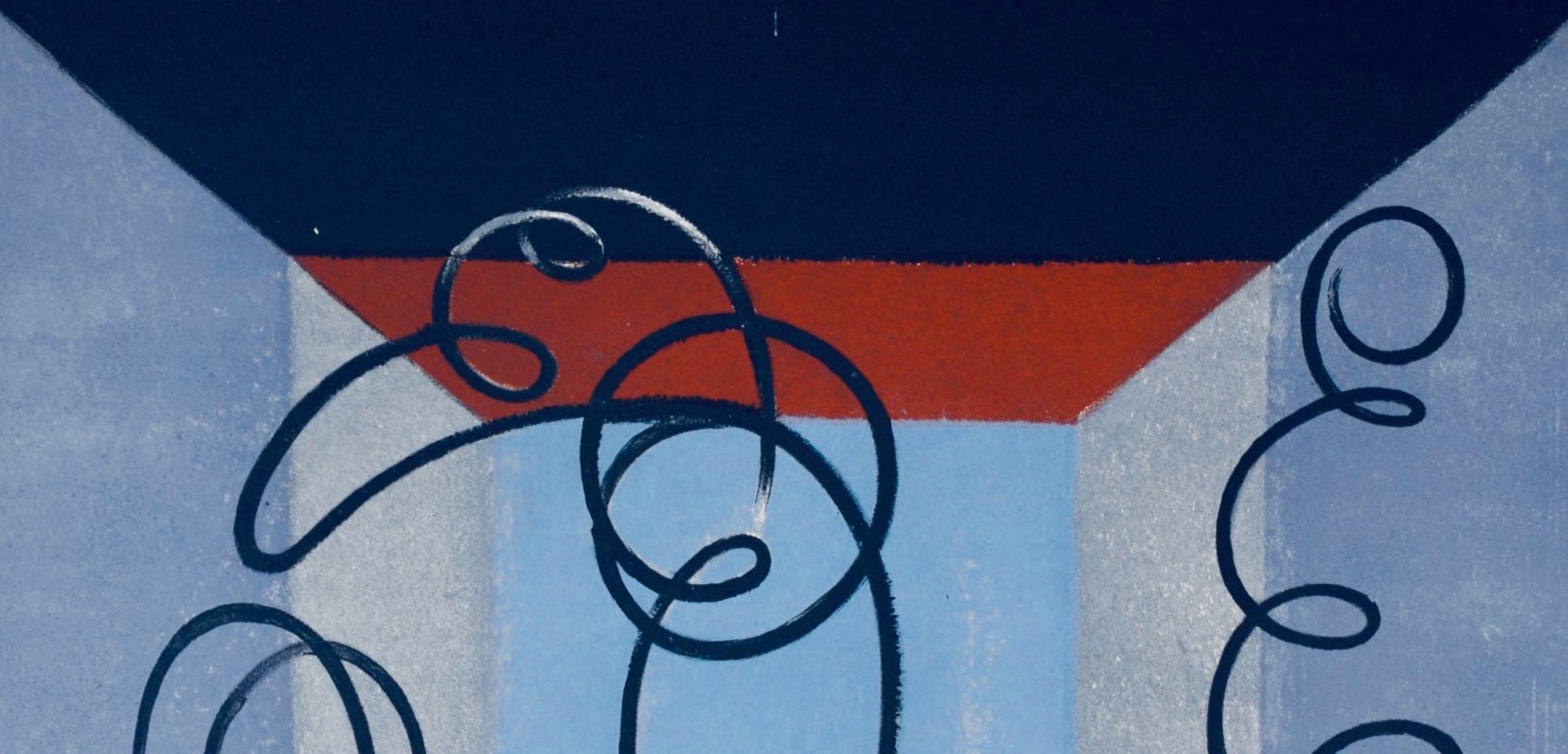 Jacques Villon, Composition (Ginestet/Pouillon 65-72), Jacques Villon, Huit lithographies, Limited Edition Lithograph