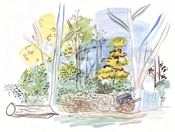 Raoul Dufy, Le cimetière des carrioles, Vacances forcées