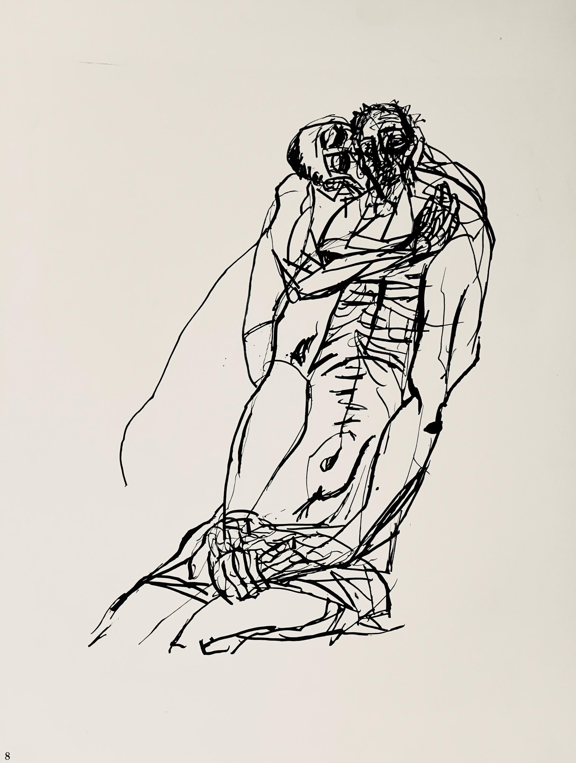 Abraham Rattner, Pieta, Limited Edition Lithograph