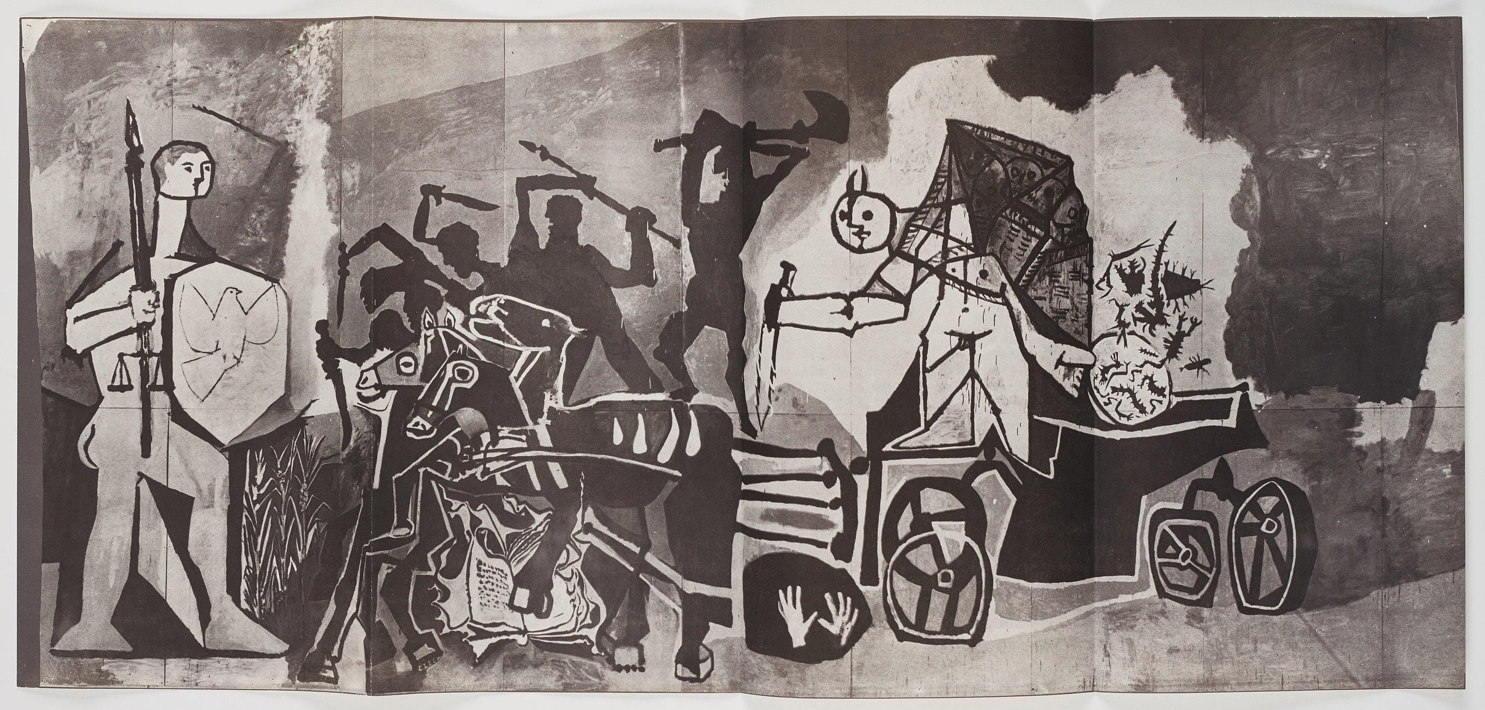 Pablo Picasso, Composition (Cramer 67; Bloch 748; Mourlot 245; Bloch, Books 66), La Guerre et la Paix, Limited Edition Lithograph