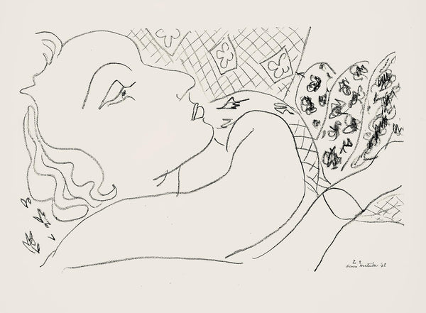 Henri Matisse, Série Z, var. 2 (Duthuit 9), Henri Matisse, Dessins, Thèmes et variations, Limited Edition Lithograph