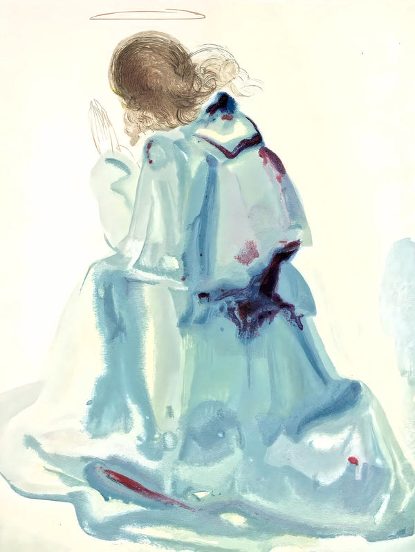 Salvador Dali, The Angel of the First Heaven (Michler/Löpsinger 1039-1138; Field 189-200), La Divine Comédie, Limited Edition Woodcut