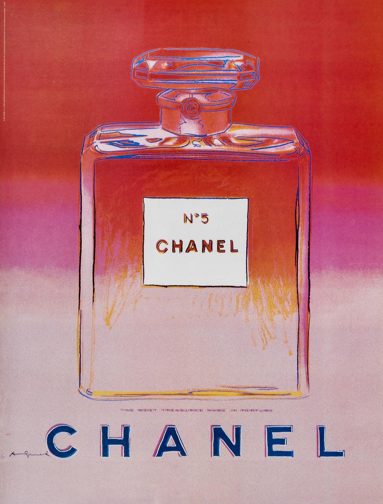 Andy Warhol, Chanel No. 5, Suite of Four, Official Edition Chanel Ltd. Advertising Campaign Lithographs, 1997