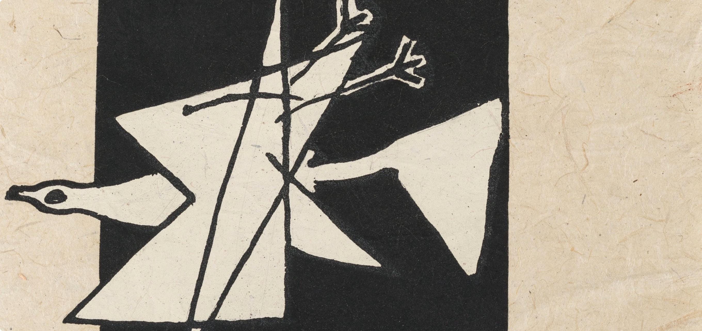 Georges Braque, Composition (Vallier 153), Le Tir à l'arc mis en lumière par Georges Braque, Limited Edition Lithograph
