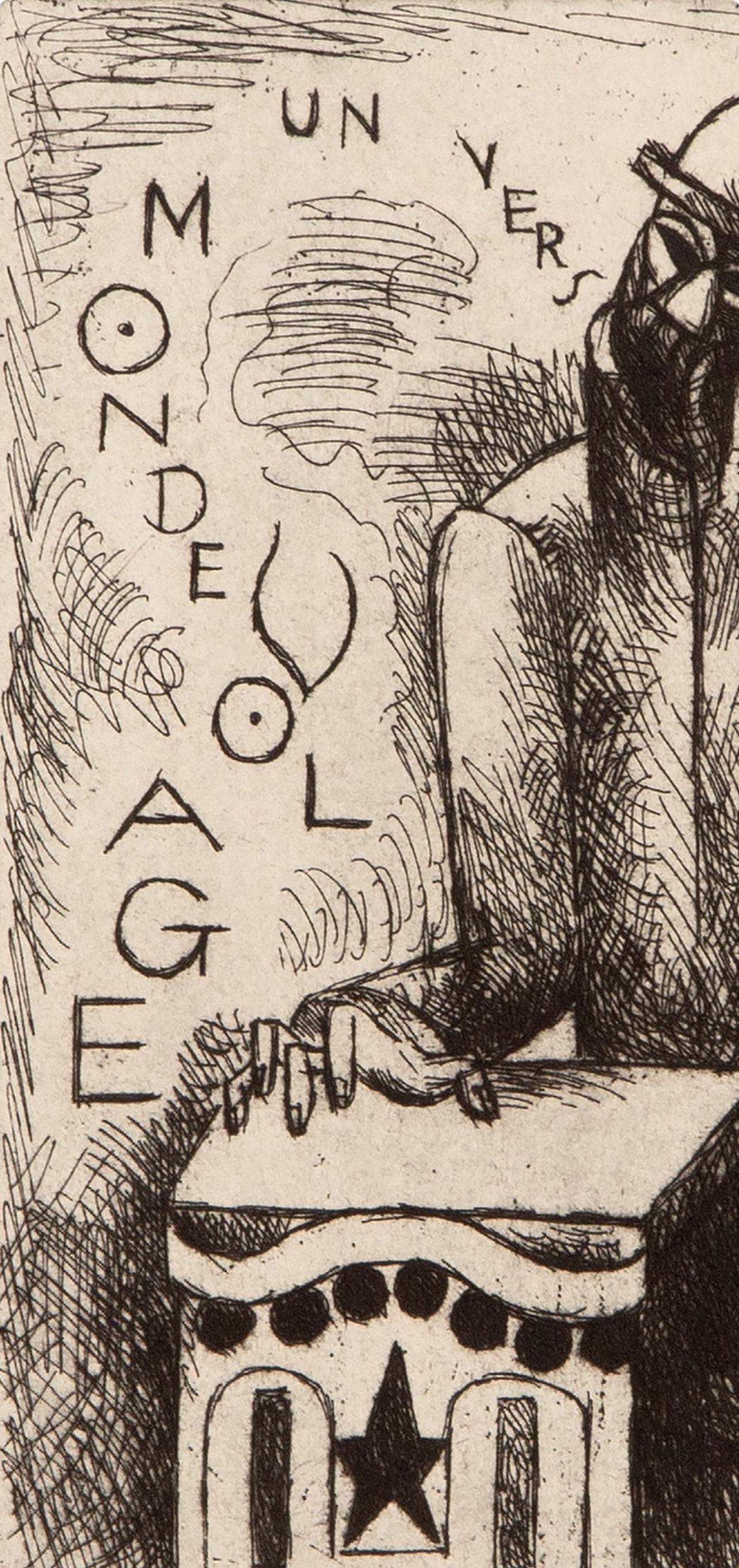 Marcel Gromaire, Composition, Vers un monde volage, Limited Edition Etching