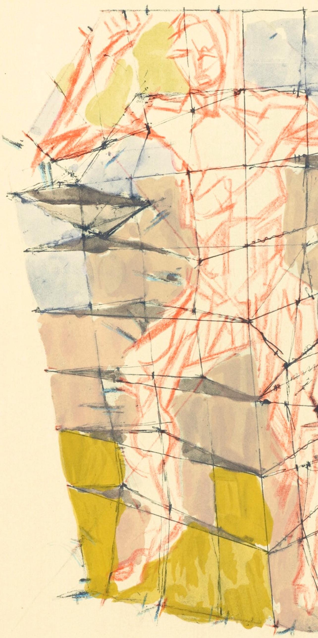 Jacques Villon, En colère, Douze Contemporains, Limited Edition Lithograph