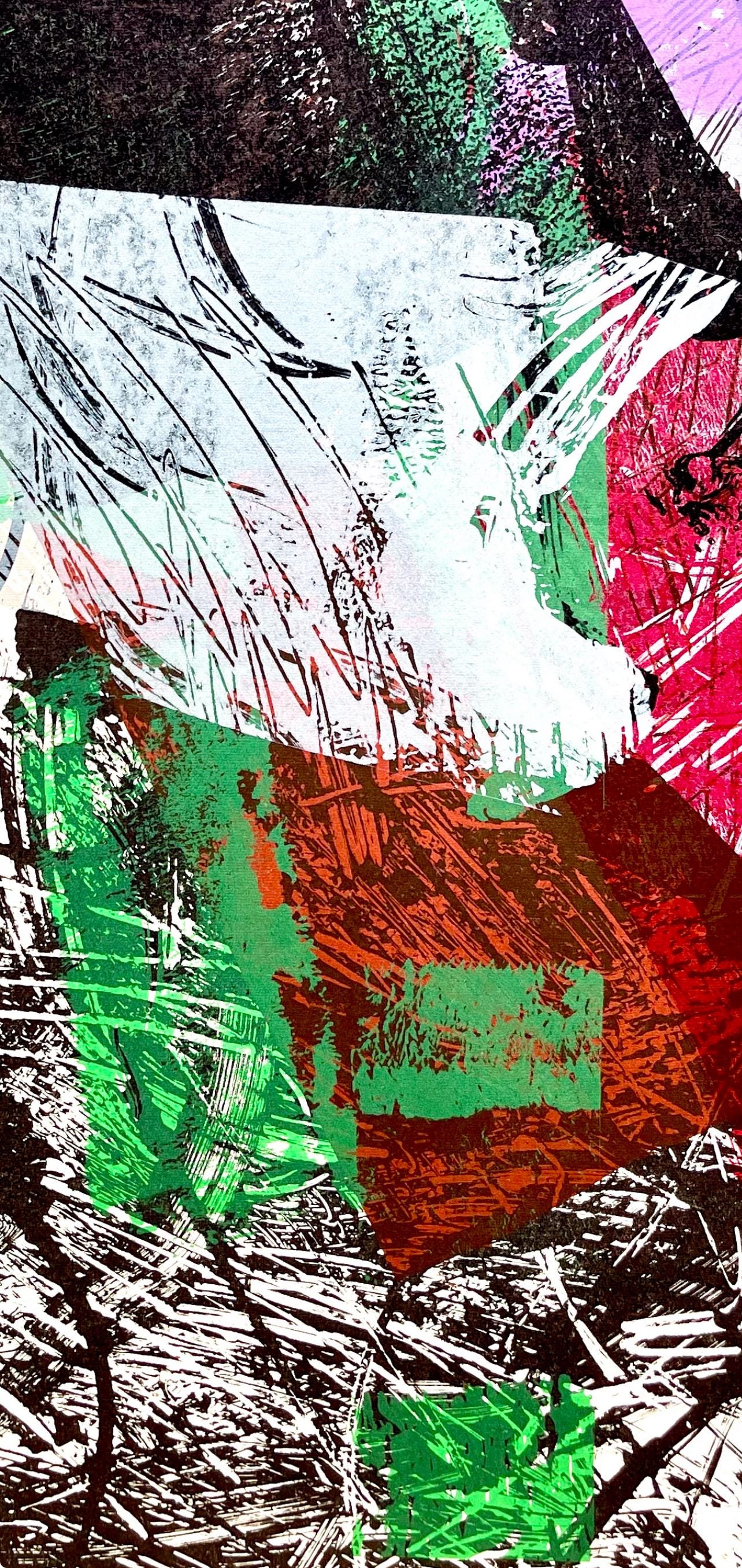 Jean-Paul Riopelle, Composition, Derrière le miroir, Limited Edition Lithograph