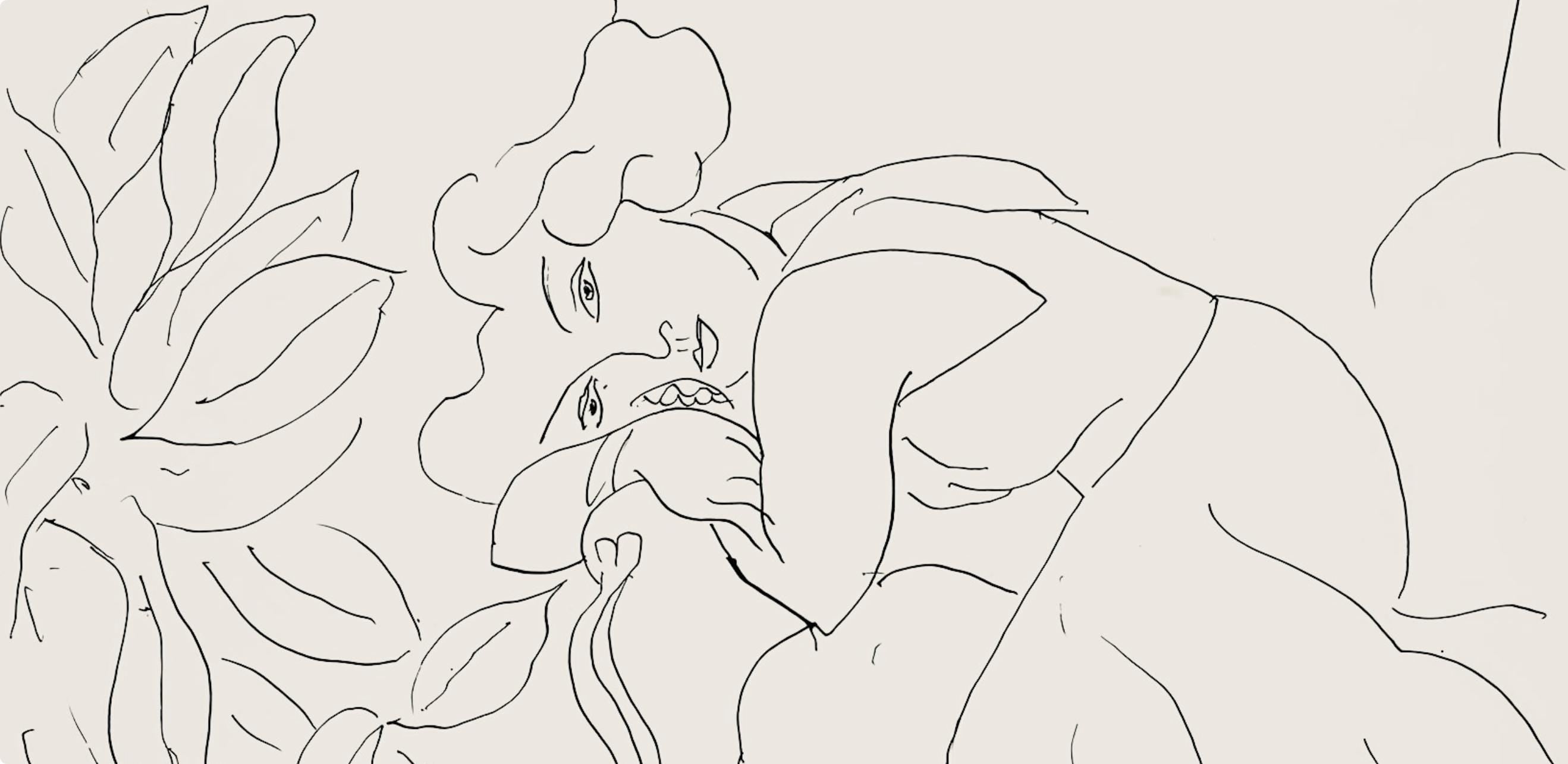 Henri Matisse, Série C, var. 5 (Duthuit 9), Henri Matisse, Dessins, Thèmes et variations, Limited Edition Lithograph