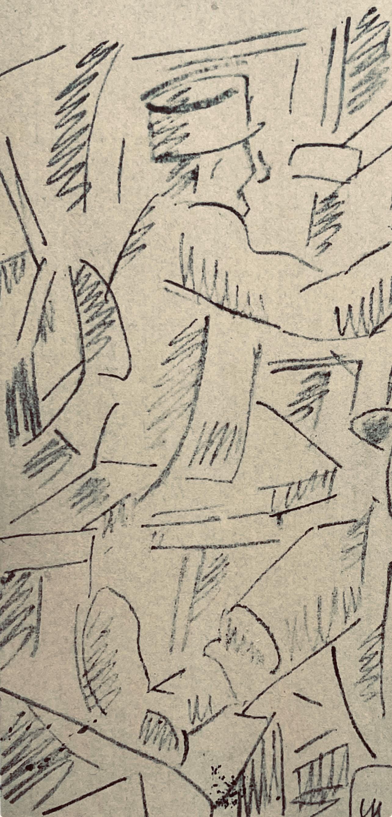 Fernand Léger, Soldats Jouant Aux Cartes, Fernand Léger, Dessins de Guerre, Limited Edition Lithograph