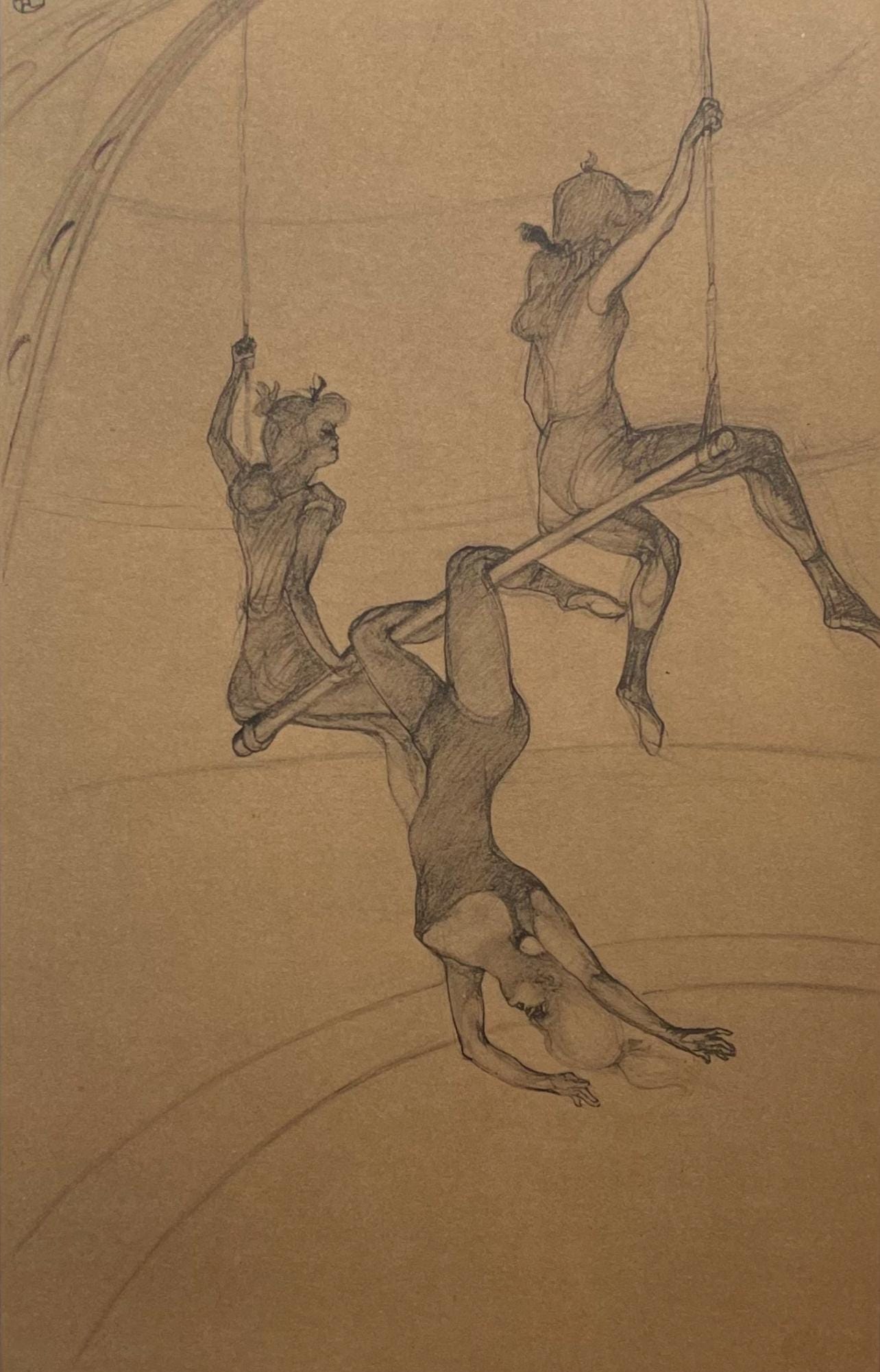 Henri de Toulouse-Lautrec, The Flying Trapeze, Henri de Toulouse-Lautrec, At the Circus, Limited Edition Lithograph