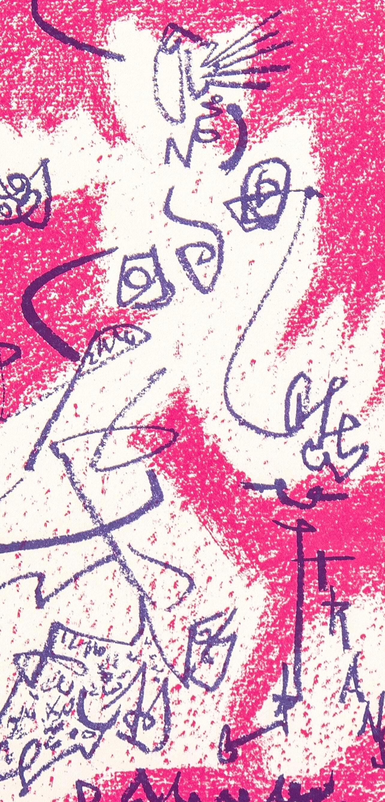 André Masson, Le départ, Souvenirs et portraits d'artistes, Limited Edition Lithograph
