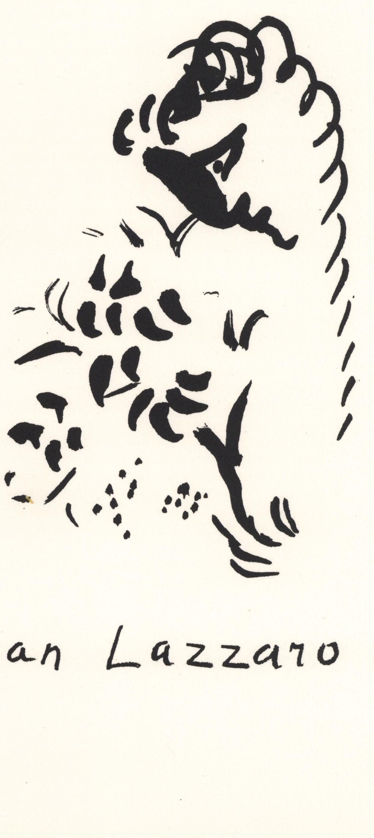 Marc Chagall, Composition, San Lazzaro et ses Amis, XXe Siècle, Limited Edition Lithograph