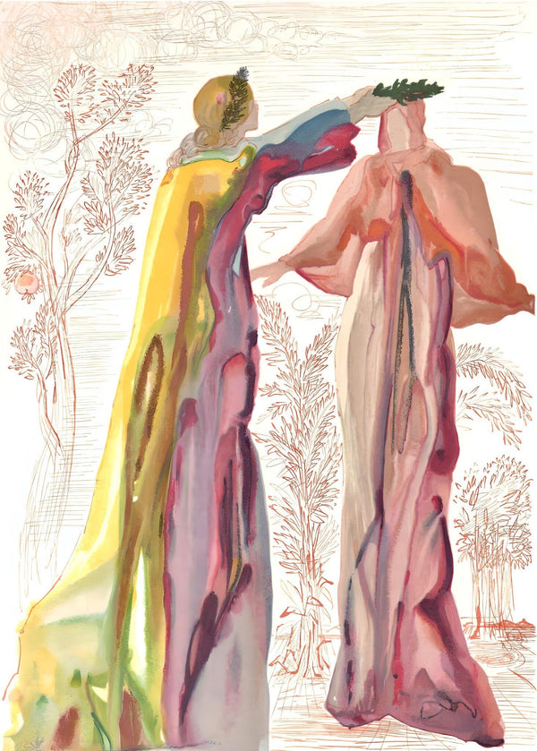 Salvador Dali, Virgil’s last words (Michler/Löpsinger 1039-1138; Field 189-200), La Divine Comédie, Limited Edition Woodcut