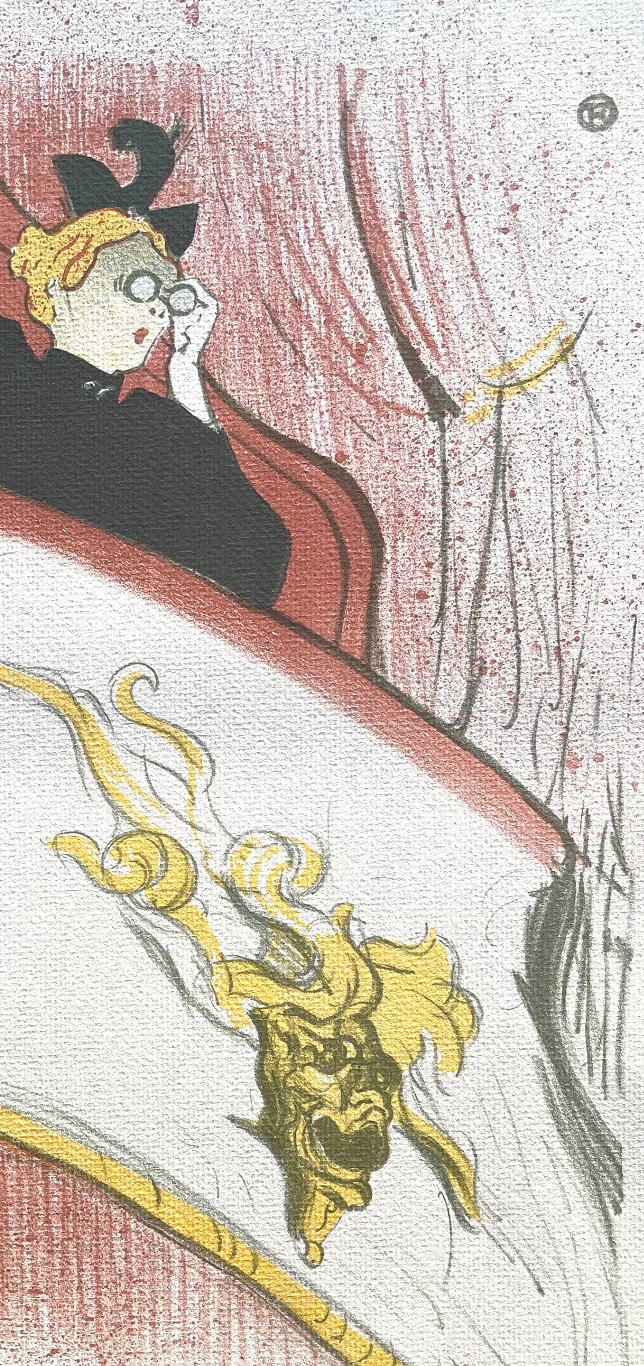 Henri de Toulouse-Lautrec, La Loge au Mascaron Doré, TLautrec, Philadelphia Museum of Art, Limited Edition Lithograph