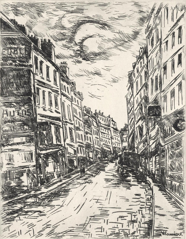 Maurice de Vlaminck, Rue de la Glacière, A La gloire à Paris, Limited Edition Etching