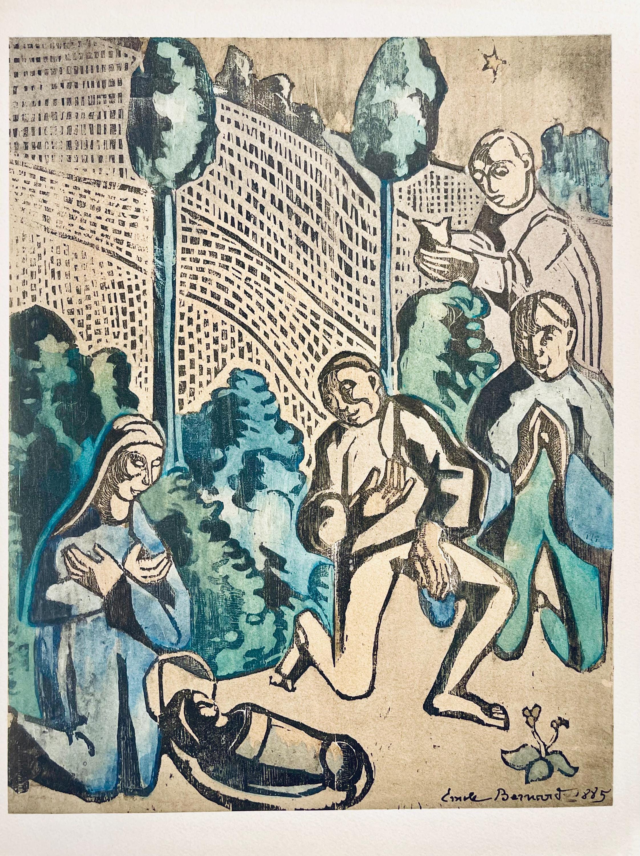 Émile Bernard, Composition, Éloge de Émile Bernard, Limited Edition Woodcut
