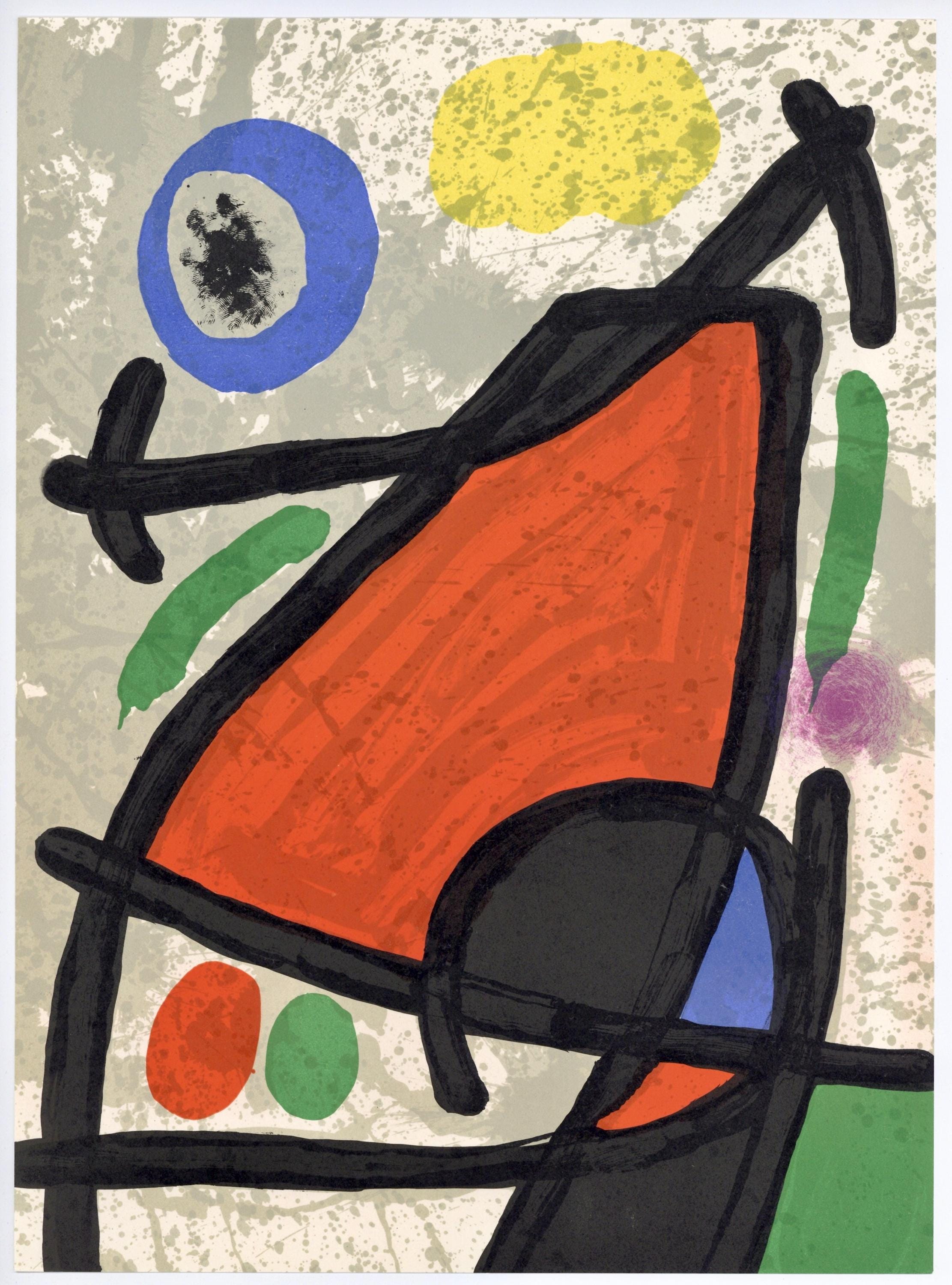 Joan Miró, Composition, Derrière le miroir, Limited Edition Lithograph