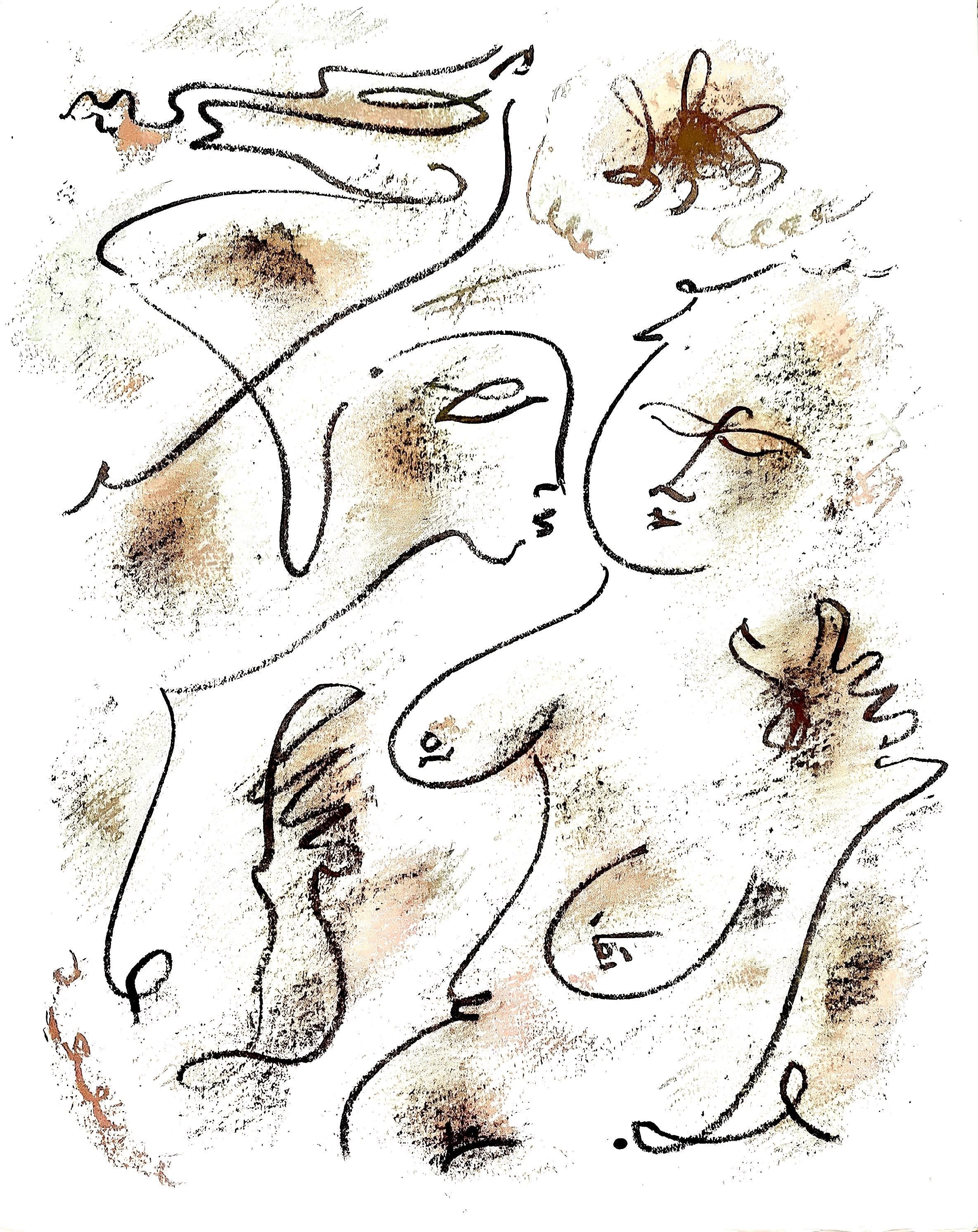 André Masson, Composition, Poèmes insoumis, Limited Edition Lithograph