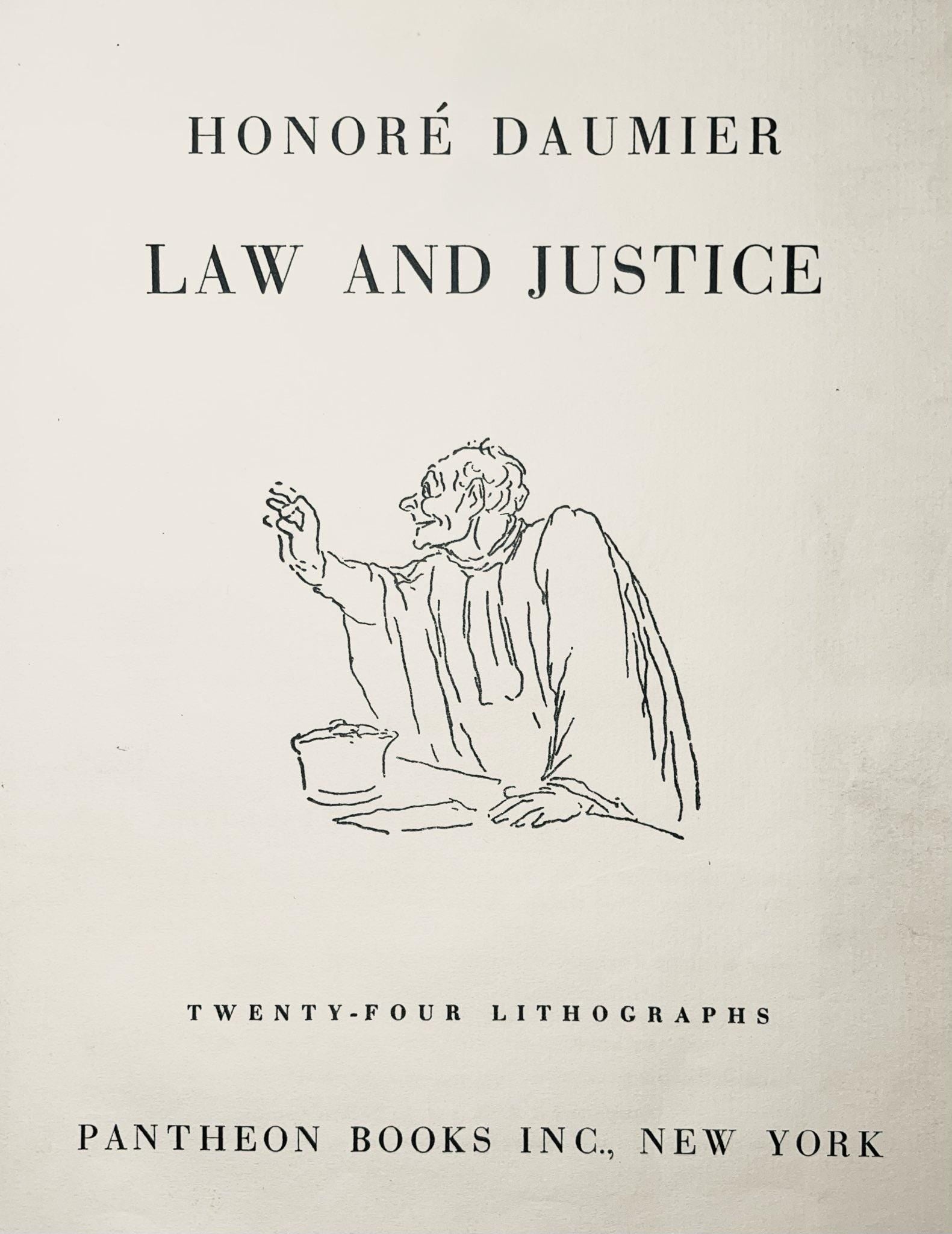 Honoré Daumier, Composition, Honoré Daumier, Law and Justice, Limited Edition Lithograph