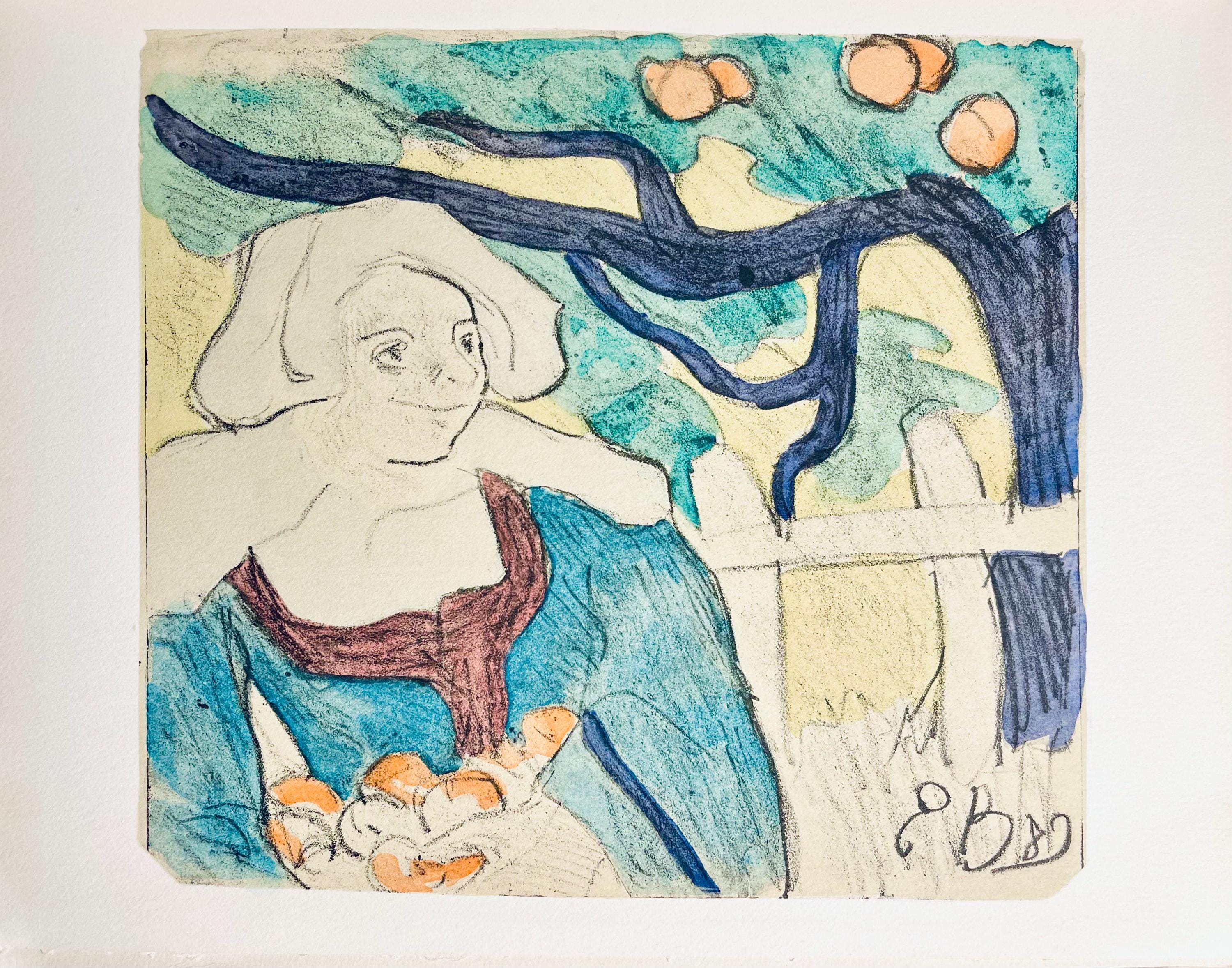 Émile Bernard, Composition, Éloge de Émile Bernard, Limited Edition Woodcut