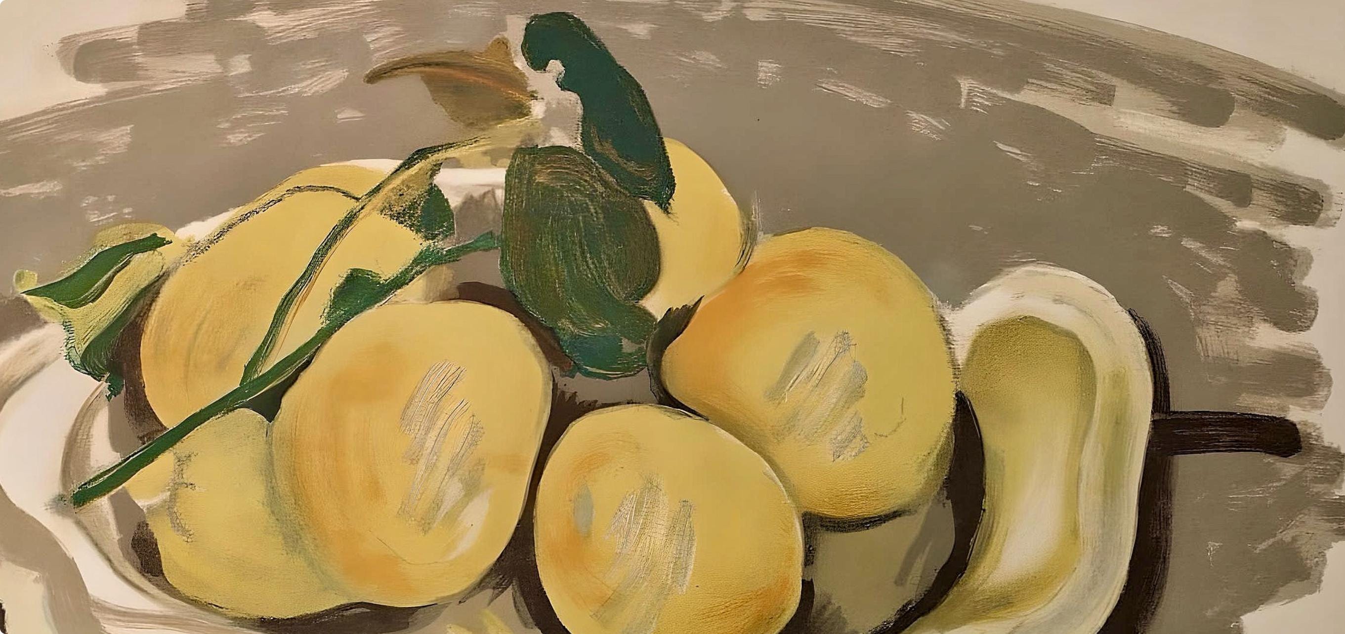 Georges Braque, Corbeille de fruits, Derrière le miroir, Limited Edition Lithograph