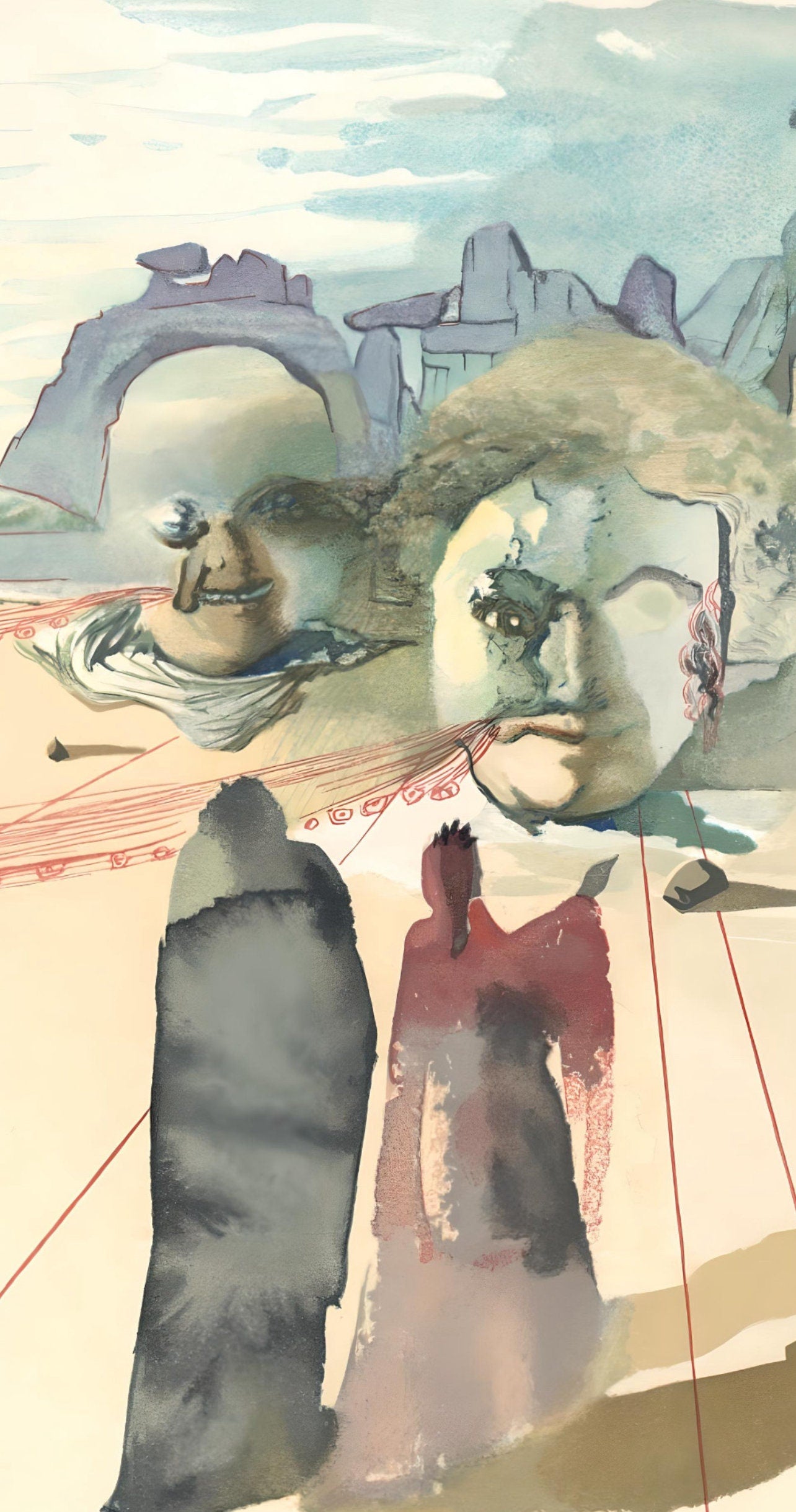 Salvador Dali, The Avaricious (Michler/Löpsinger 1039-1138; Field 189-200), La Divine Comédie, Limited Edition Woodcut